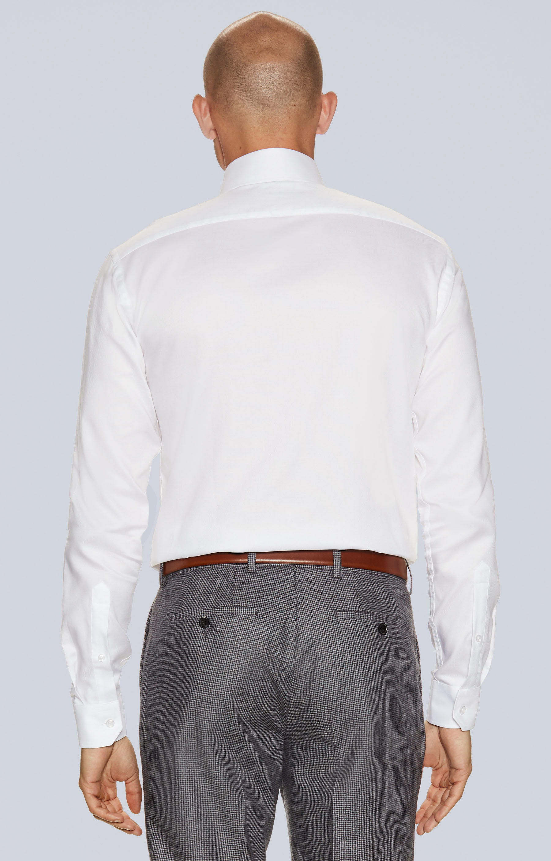 Koszula z delikatną strukturą, półwłoski kołnierz - 2