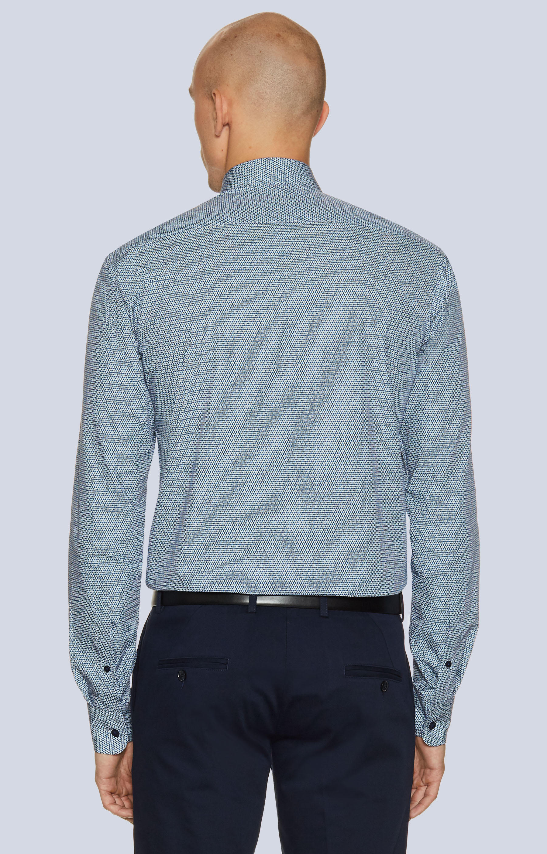 Koszula w print z kołnierzem kryte button-down - 2