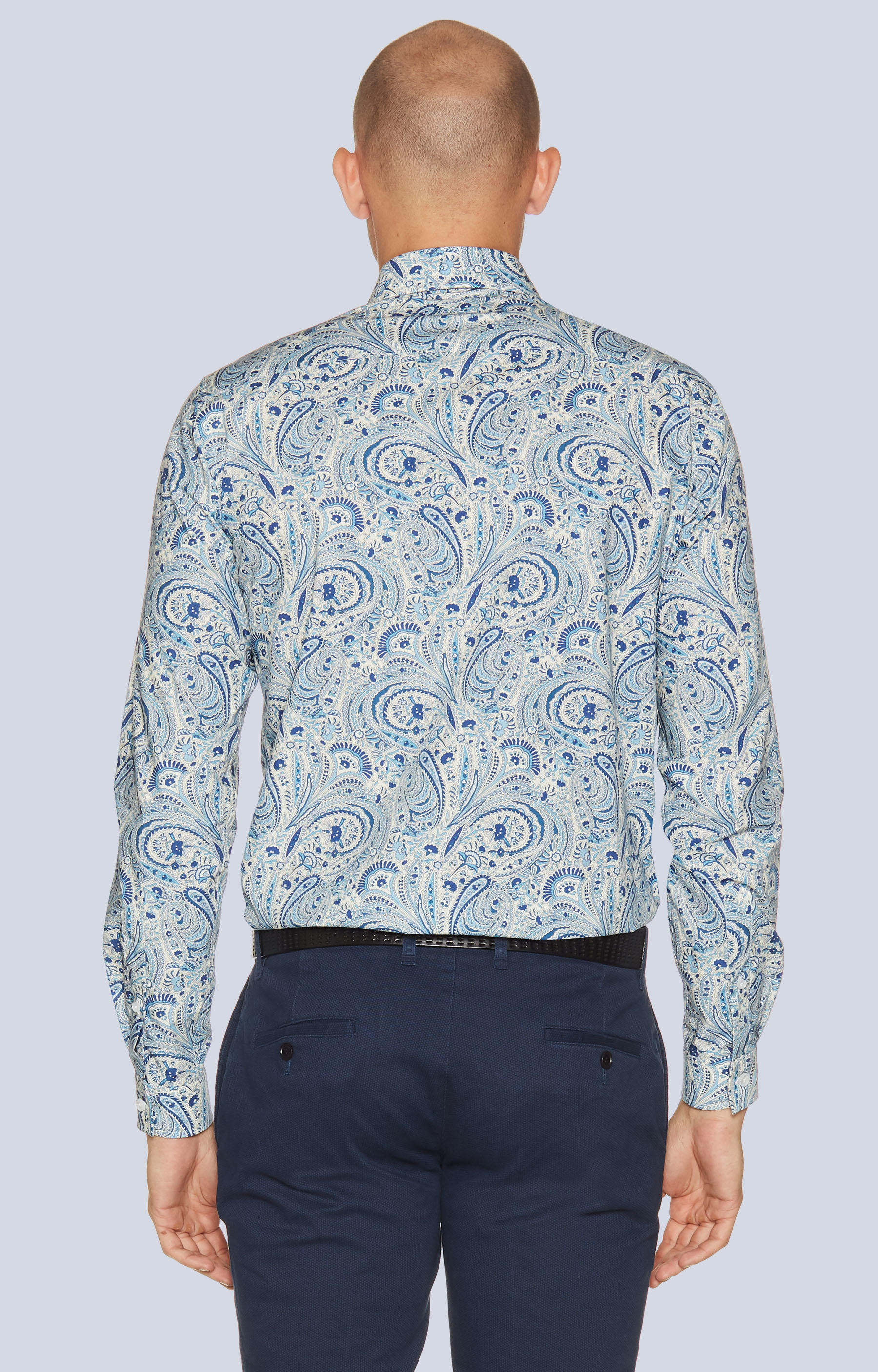 Koszula w print z kołnierzem button-down - 2