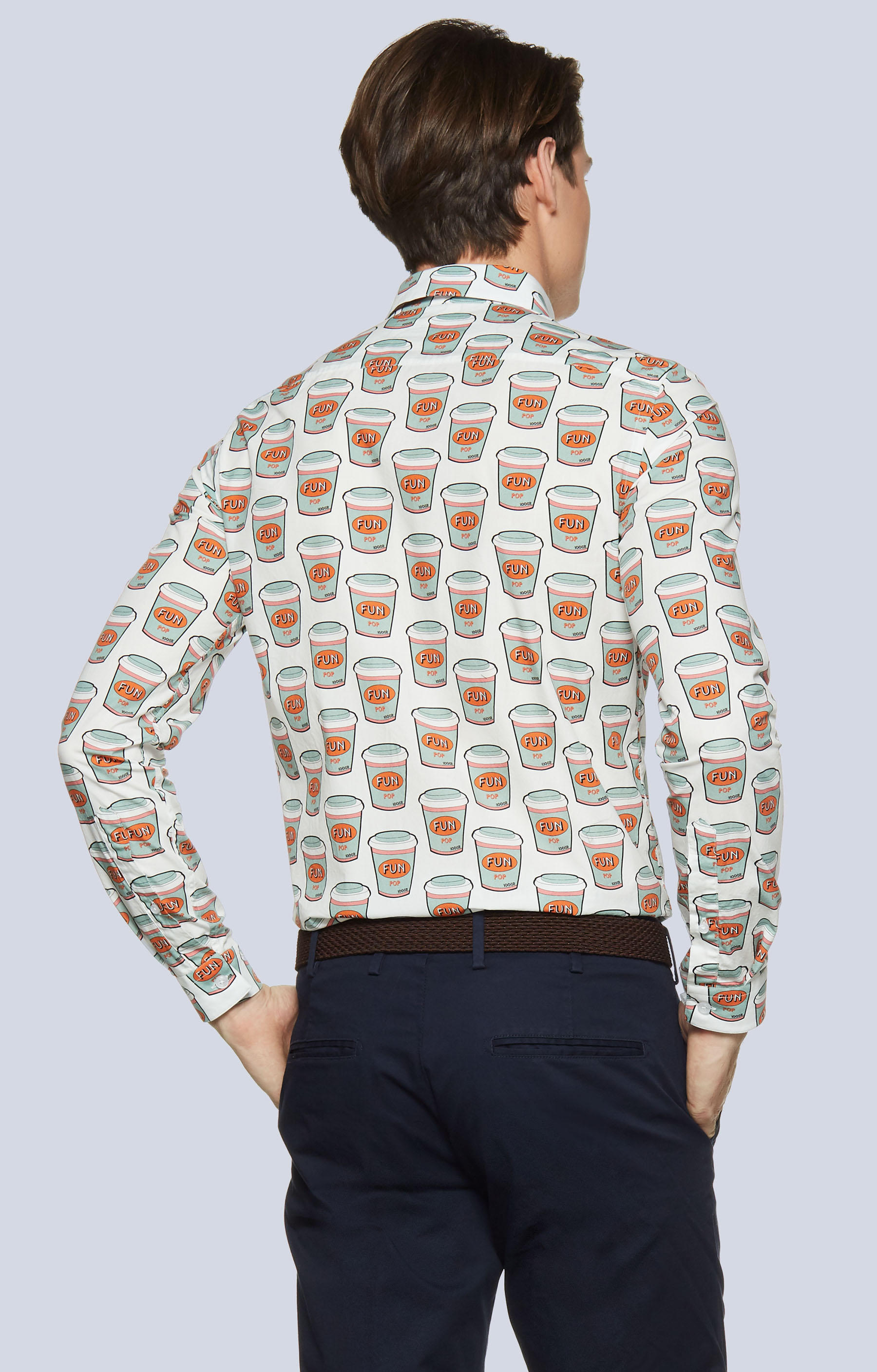 Dopasowana koszula w print - 2