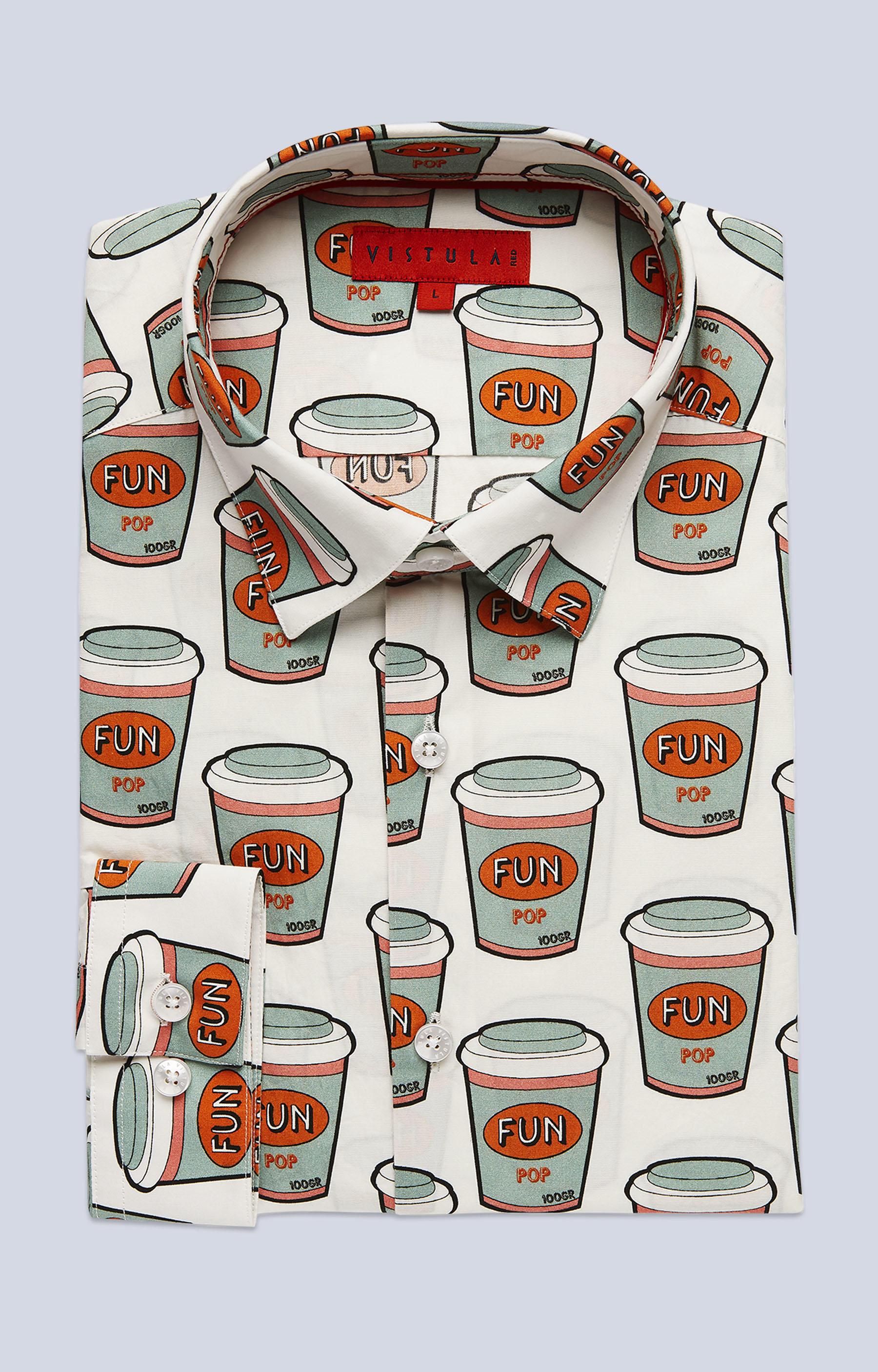 Dopasowana koszula w print - 3