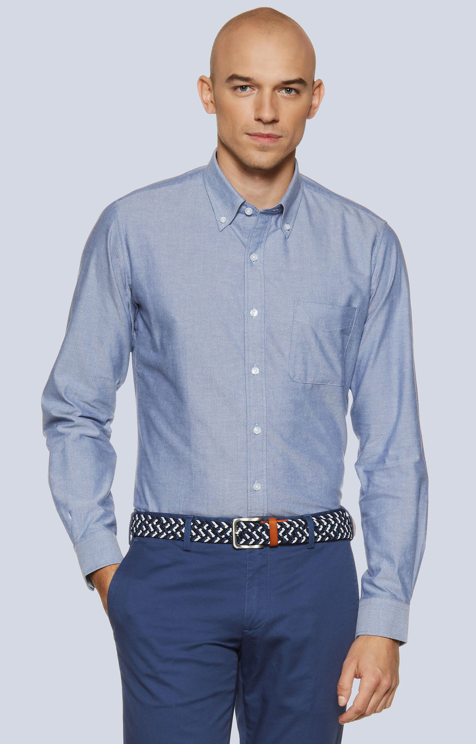 Koszula z kieszonką i kołnierzem button-down