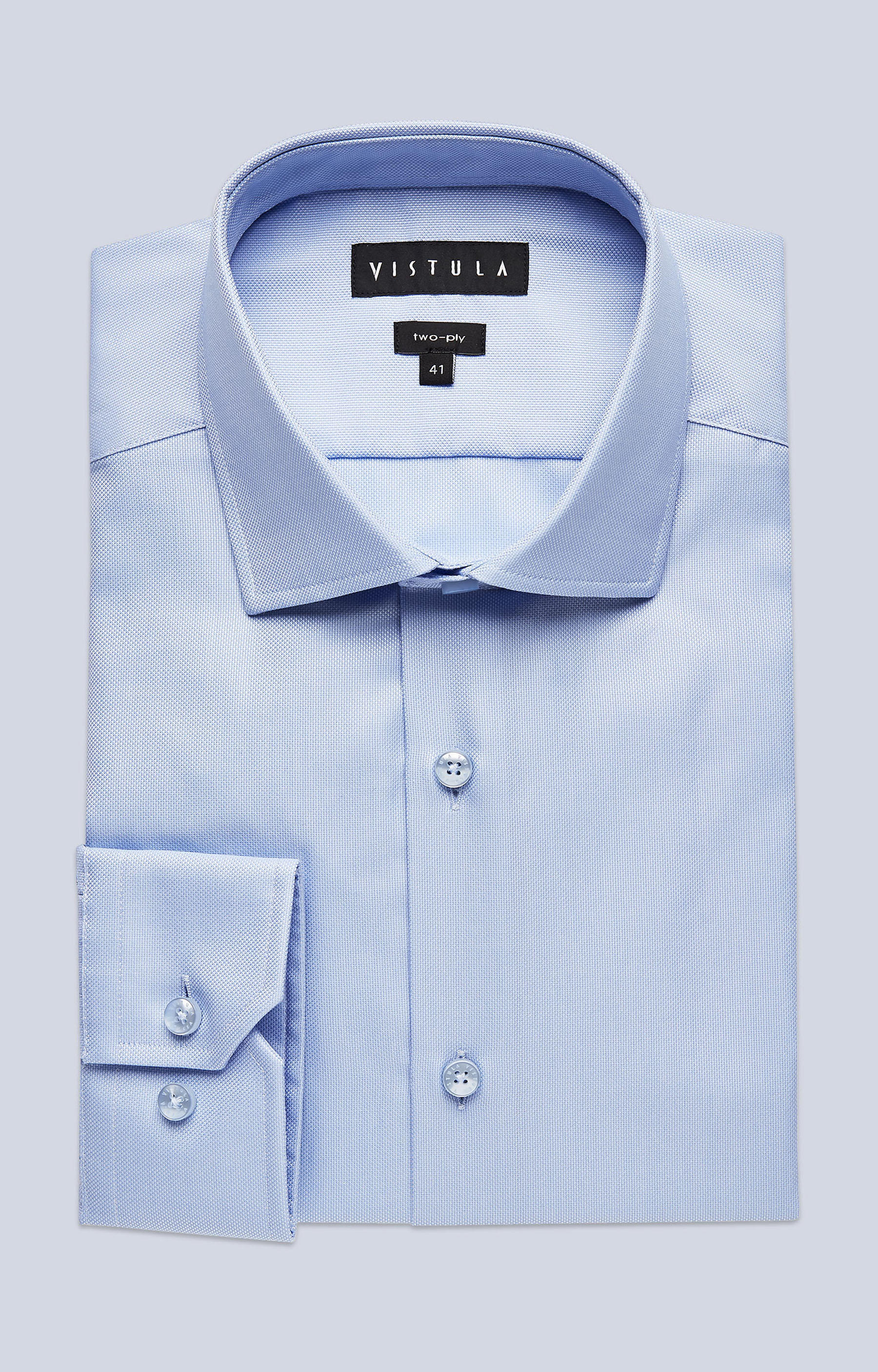 Koszula w mikrowzór z włoskim kołnierzem