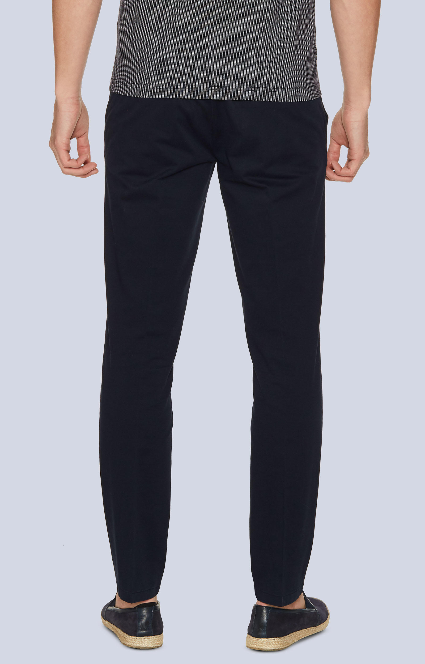 Dopasowane chinosy z bawełnianej tkaniny - 2