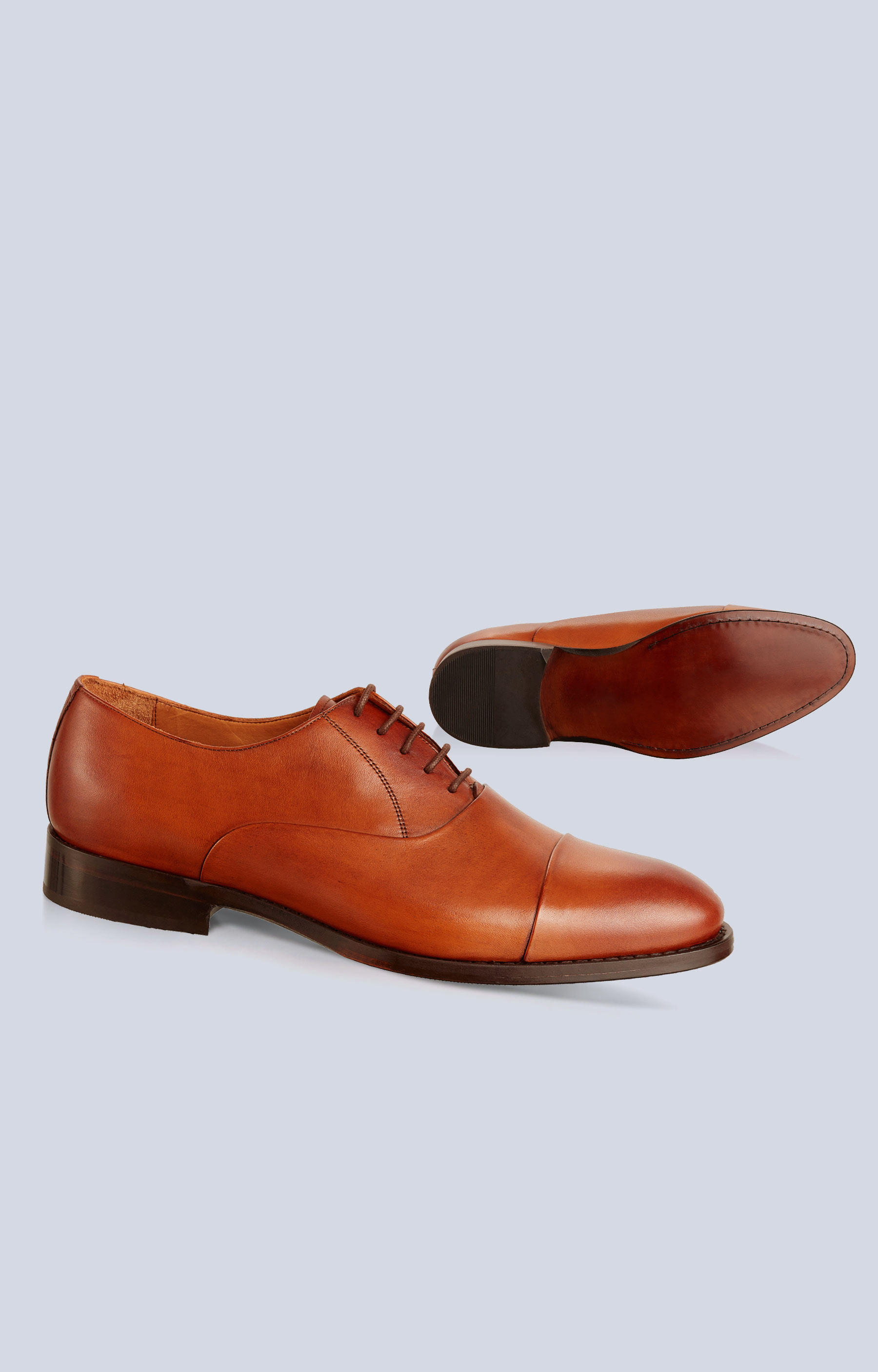 Skórzane buty typu Oxford, klasyczne do garnituru - 2