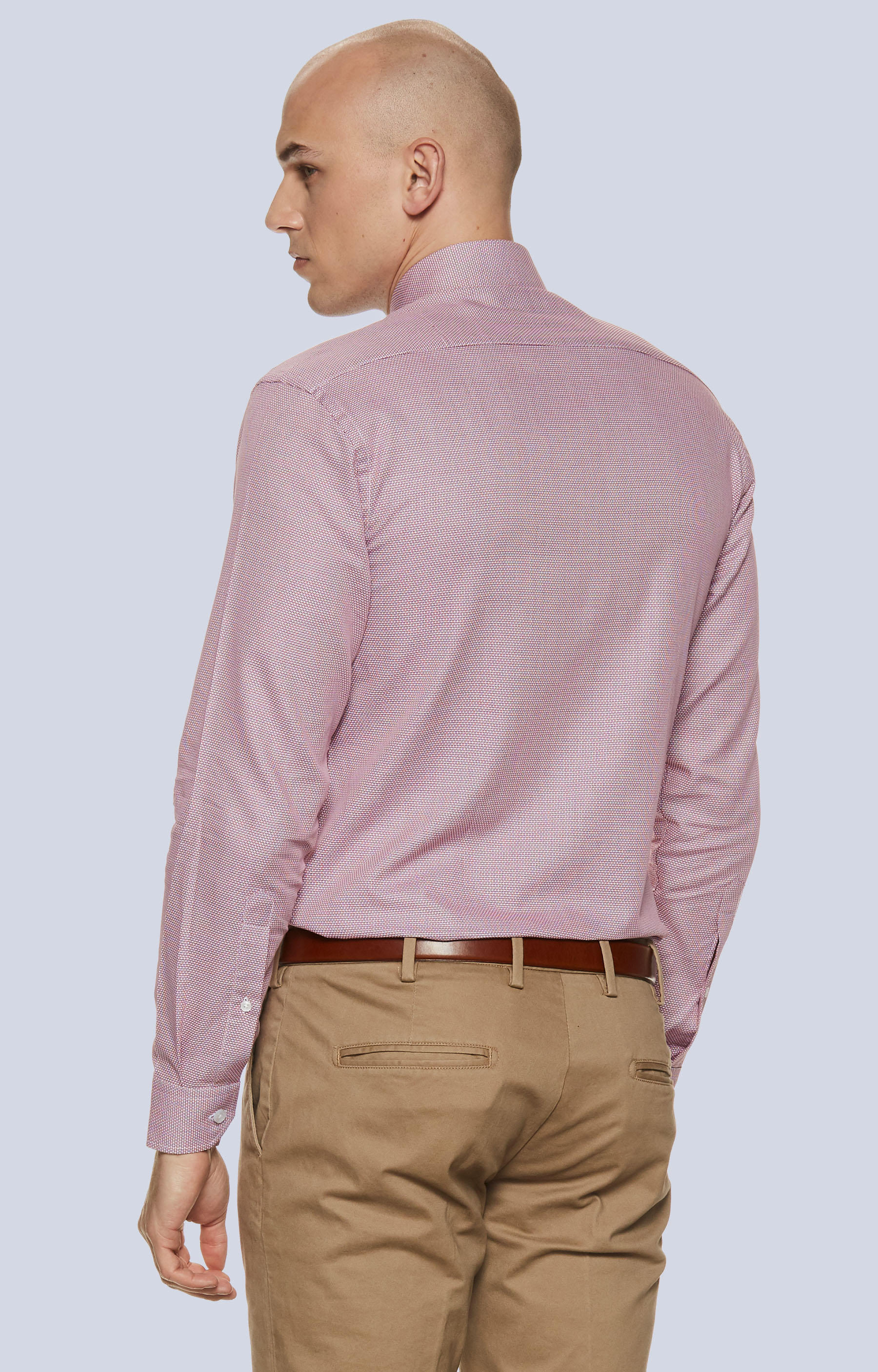 Koszula w mikrowzór z włoskim kołnierzem - 2