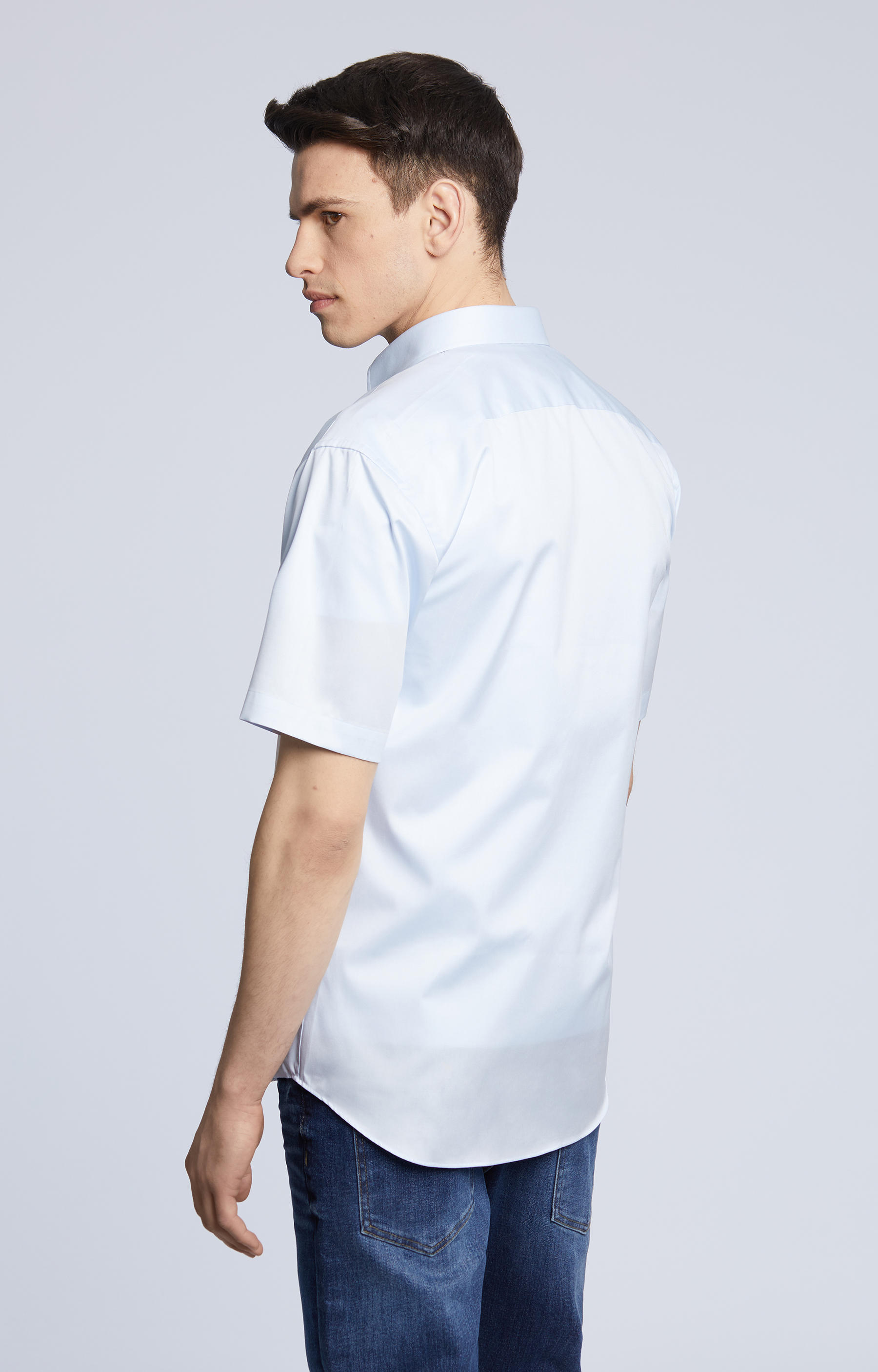 Koszula z krótkim rękawem, klasyczny kołnierz - 3