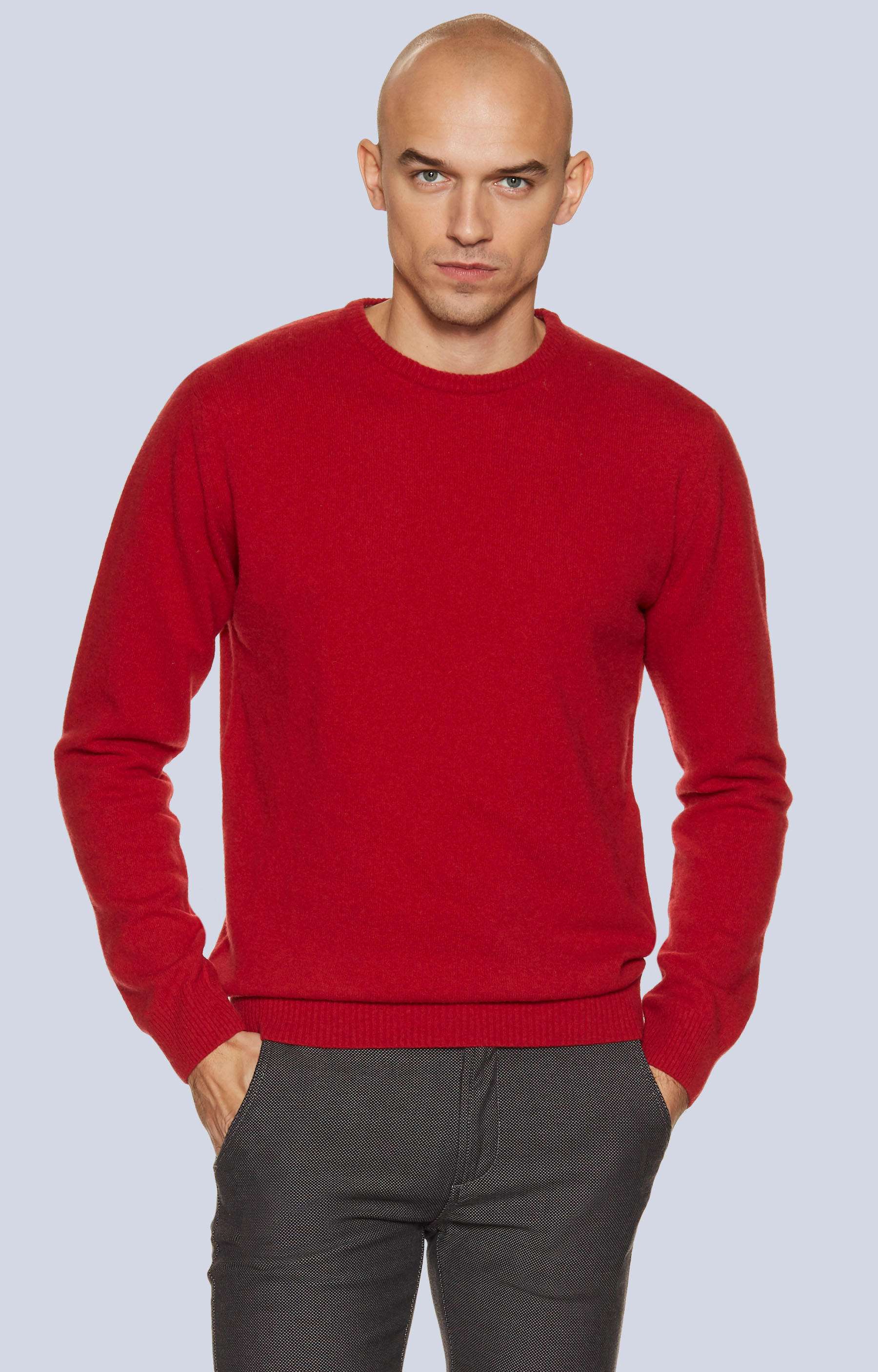 Lekki, wełniany sweter typu round-neck
