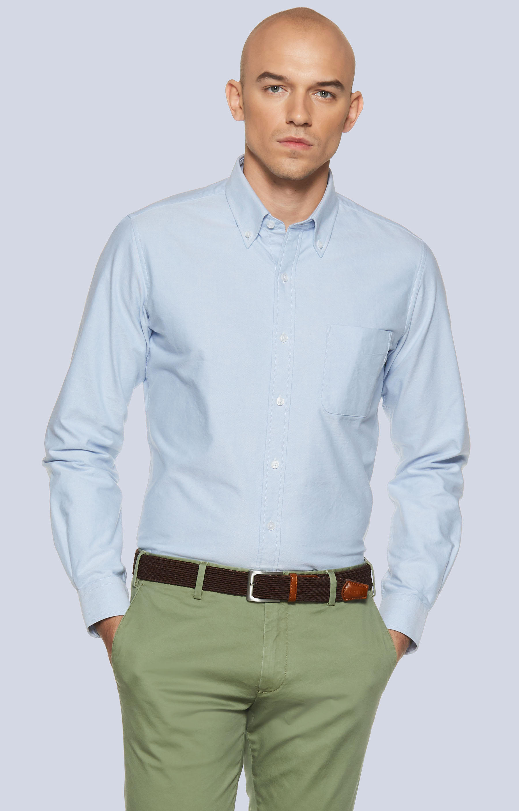 Koszula z kieszonką i kołnierzem button-down