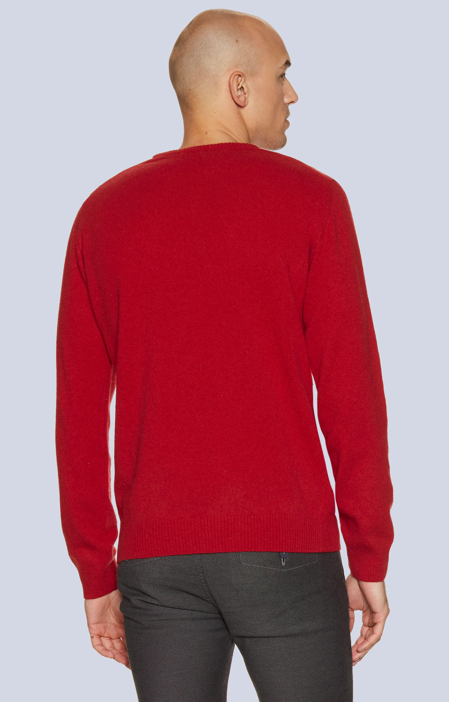 Lekki, wełniany sweter typu round-neck - 2