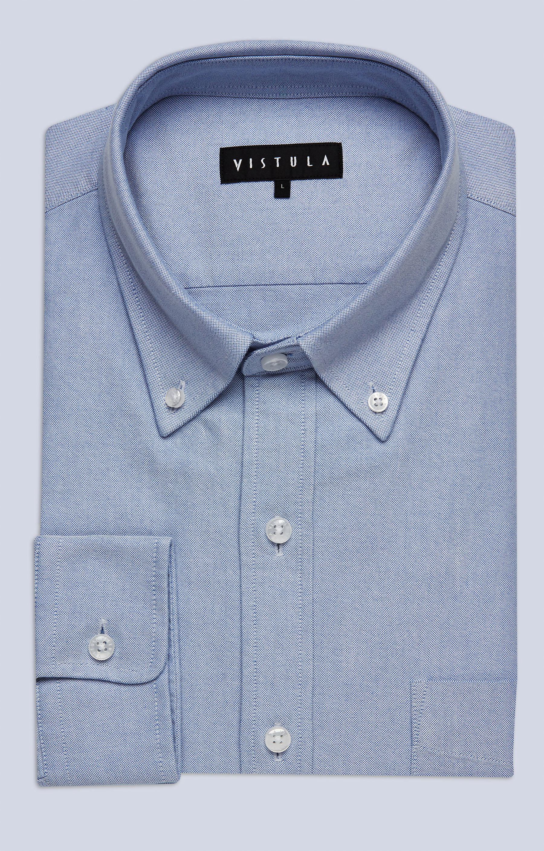 Koszula z kieszonką i kołnierzem button-down - 3