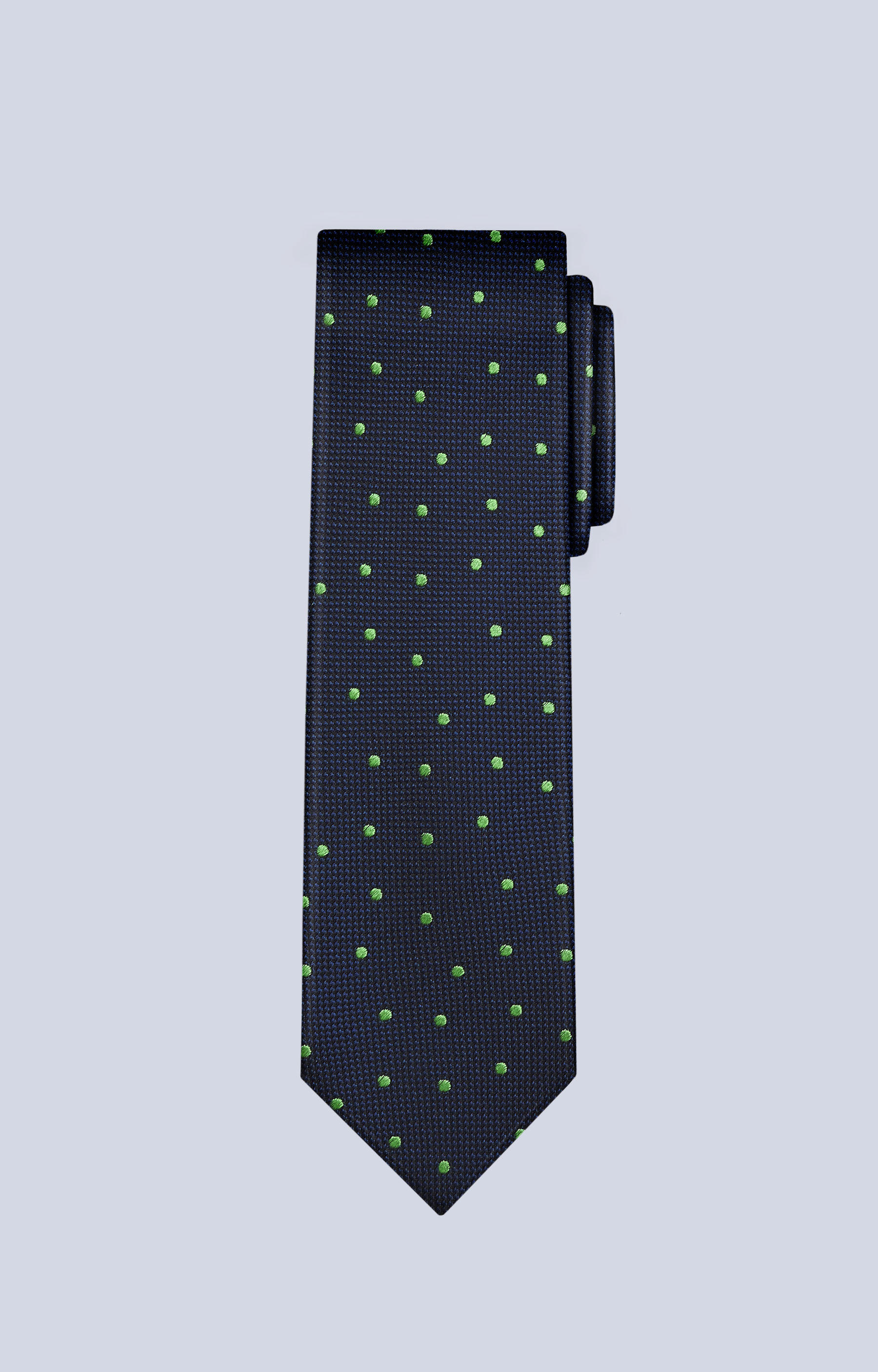 Jedwabny krawat w kropki