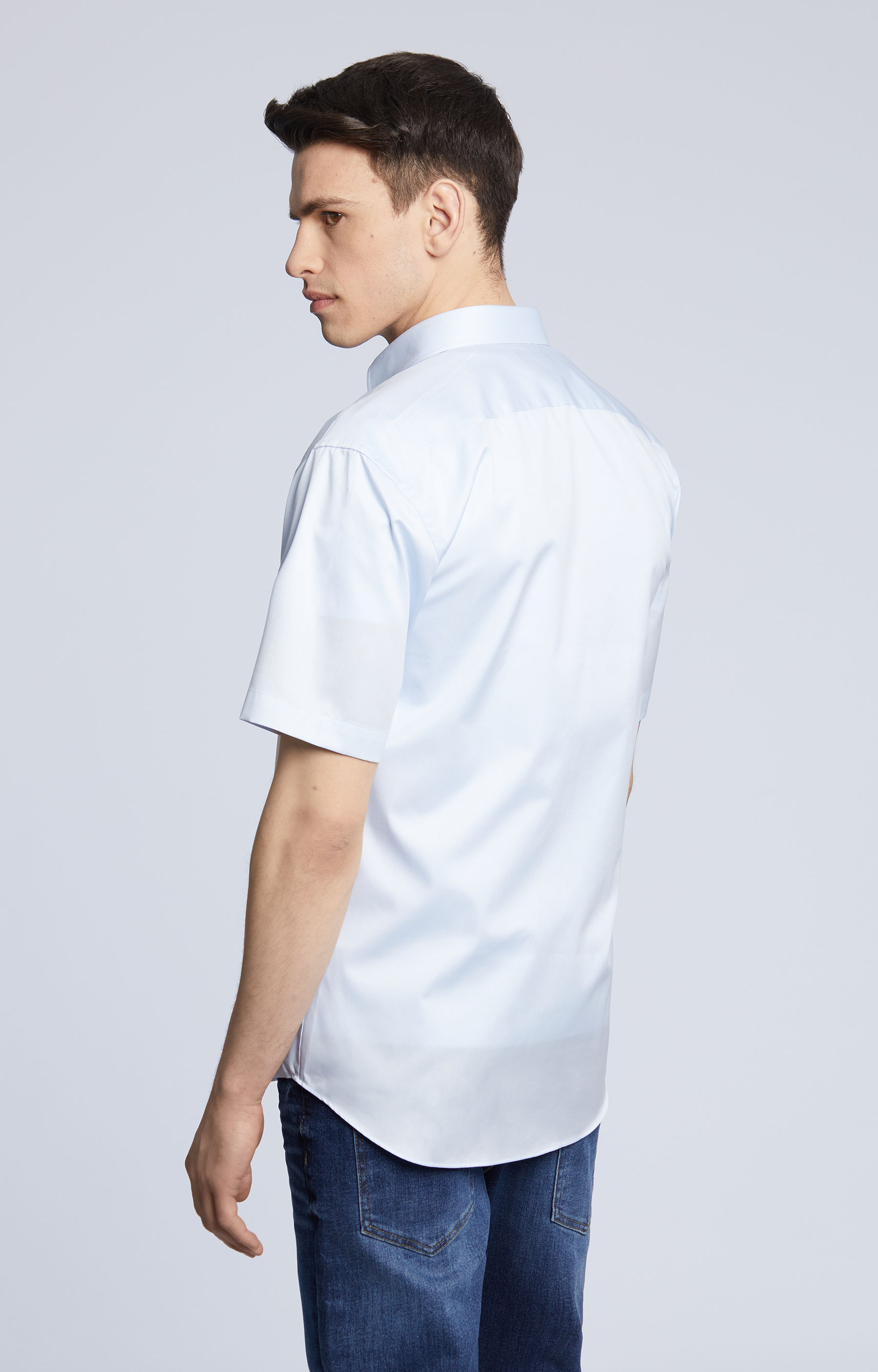 Koszula slim fit z bawełny Two Ply - 4