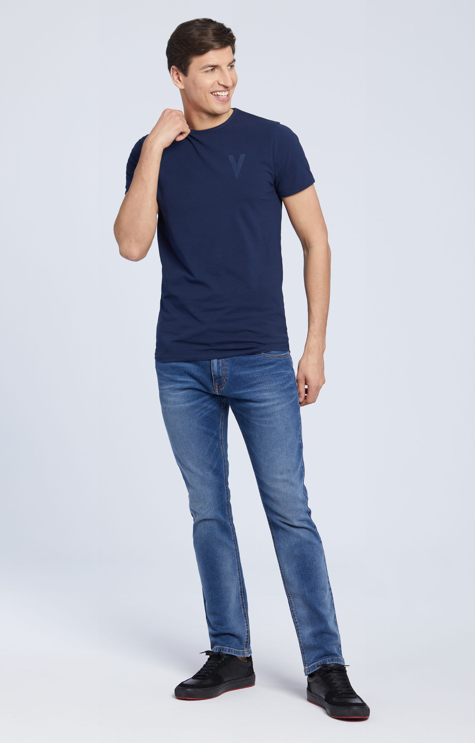 T-shirt basic dopasowany