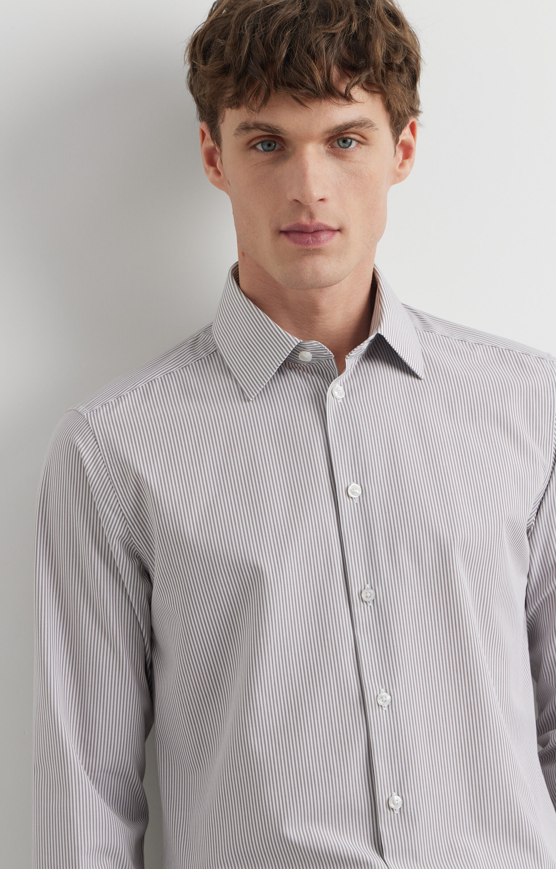 Koszula slim w paski - 2