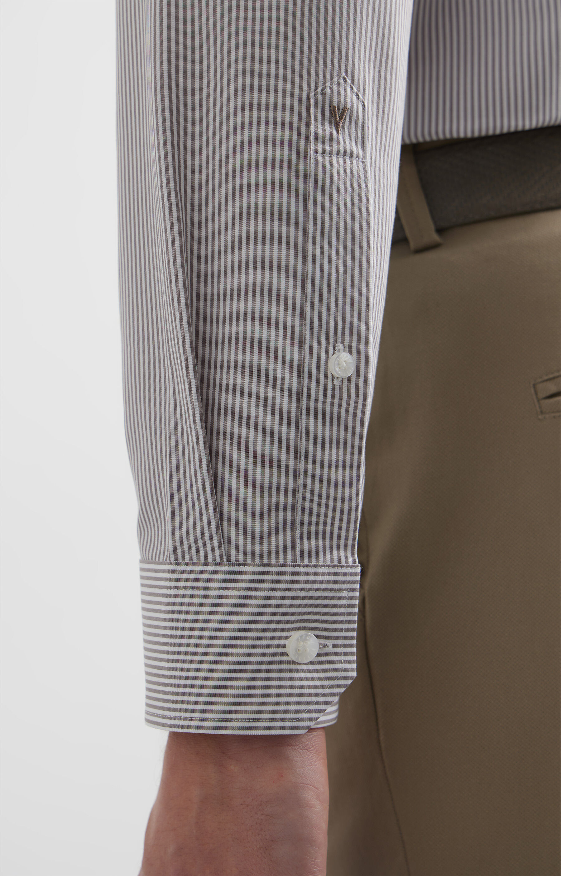 Koszula slim w paski - 6