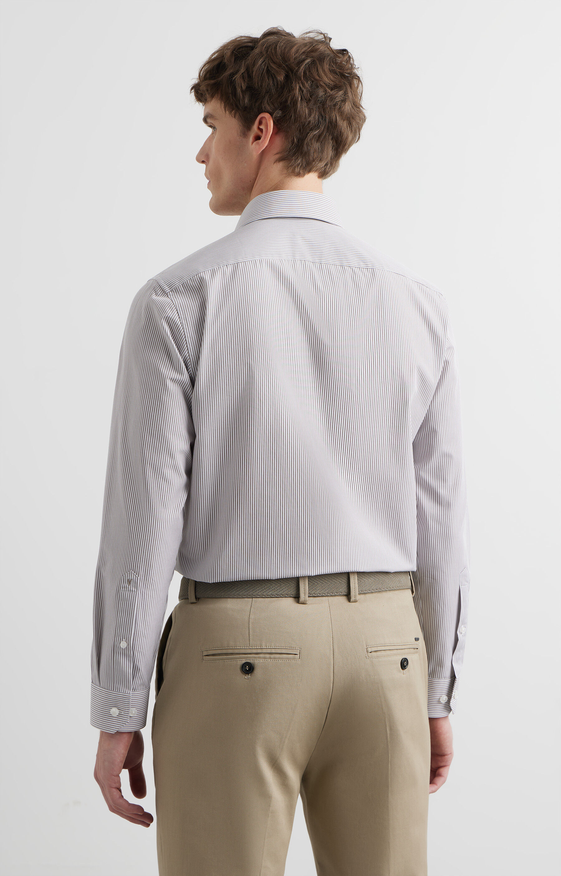 Koszula slim w paski - 3