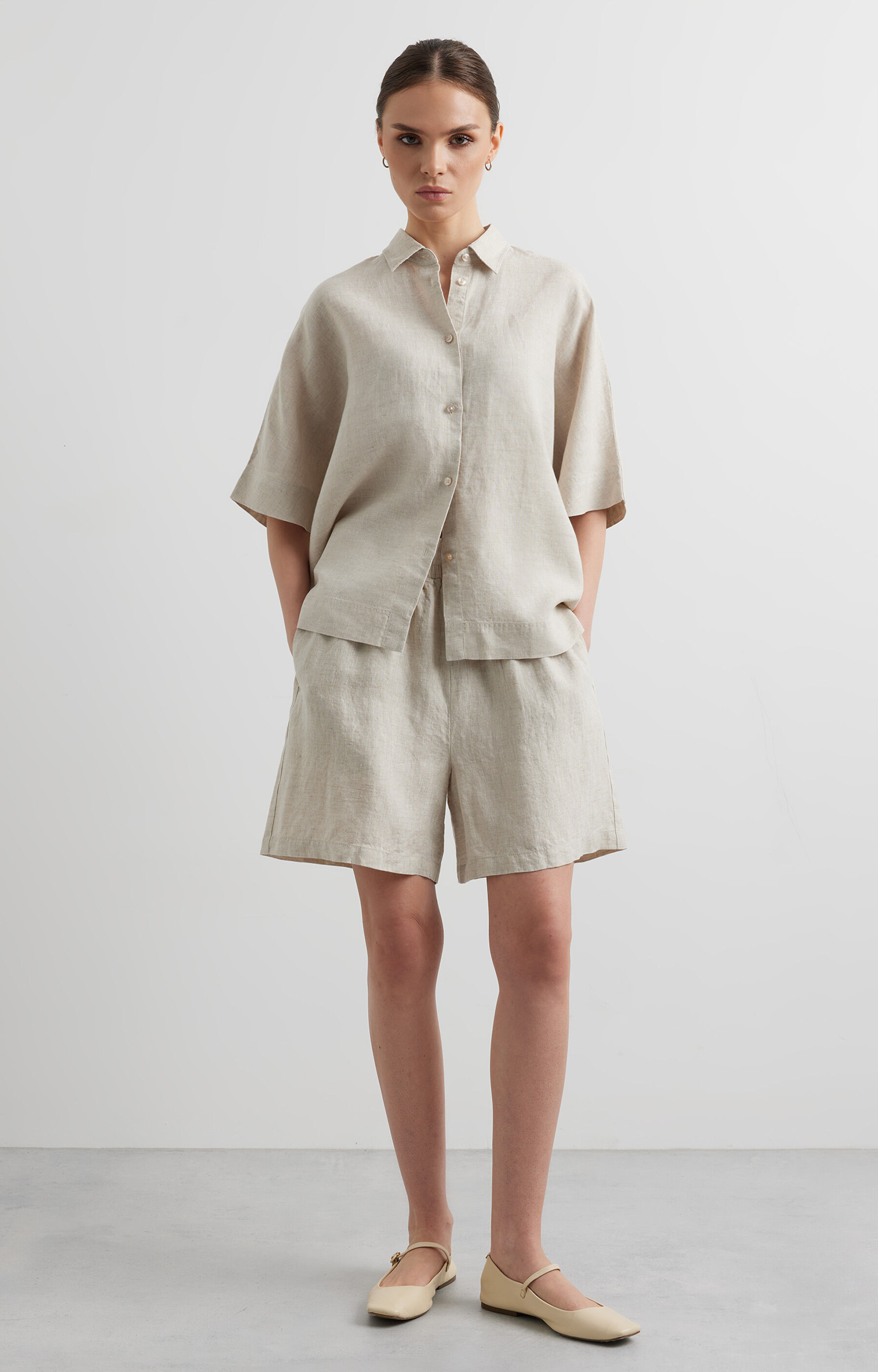 Lniana koszula regular - 3