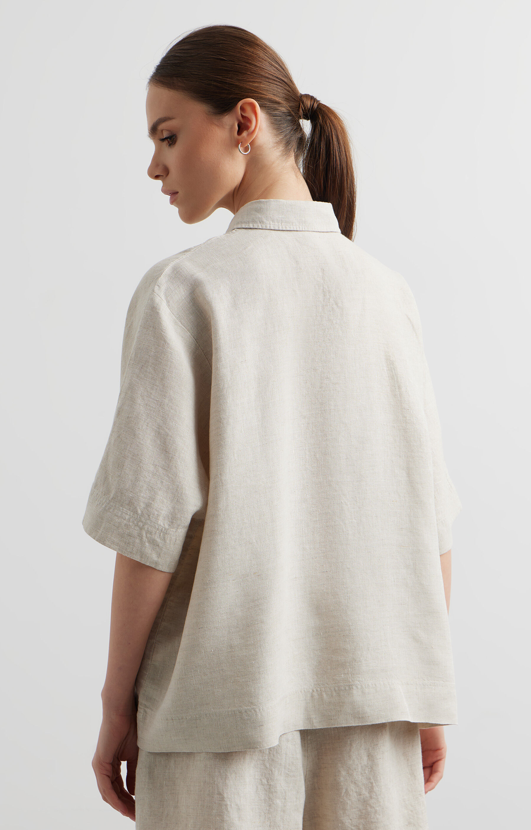 Lniana koszula regular - 2