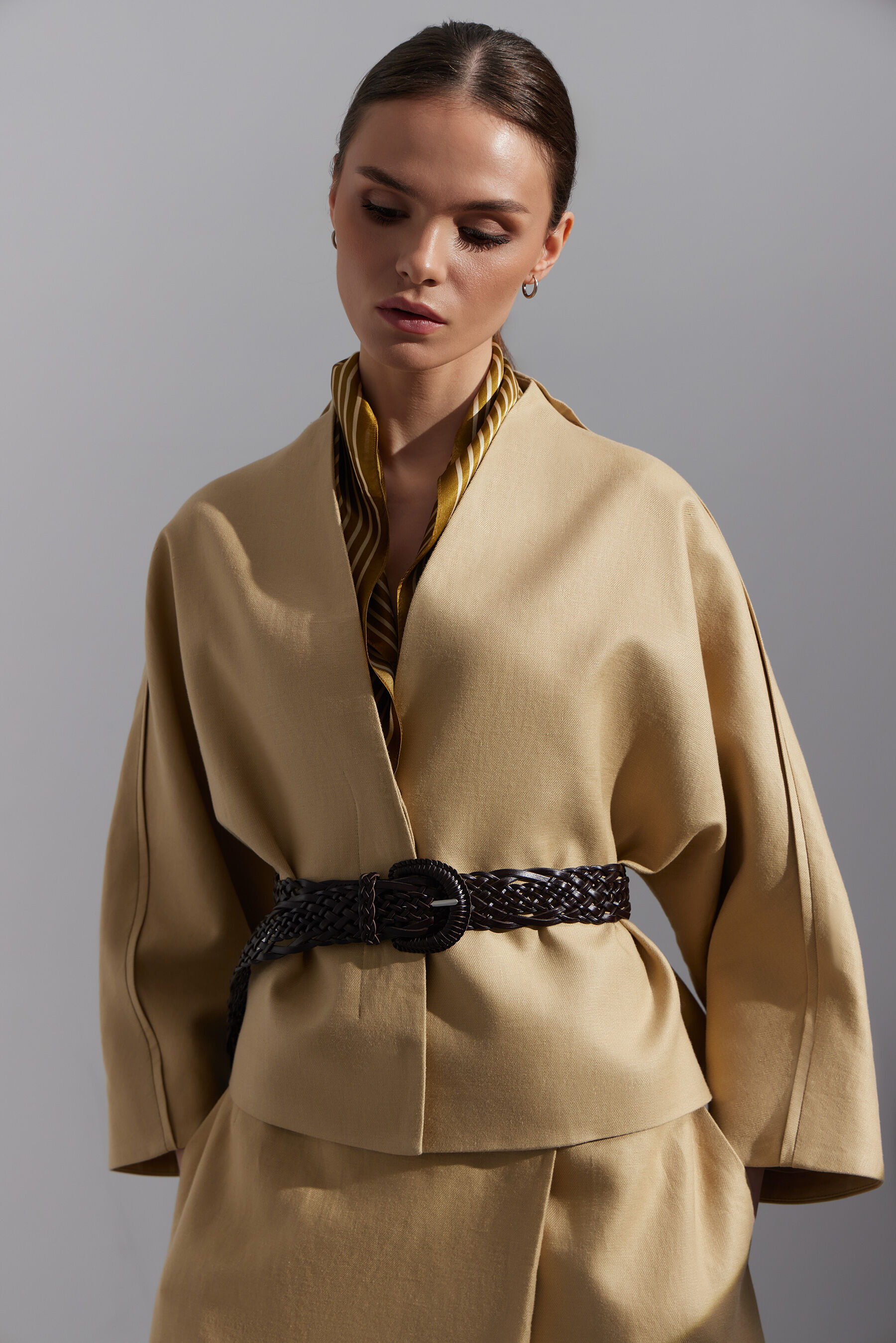 Lniana marynarka regular - 7