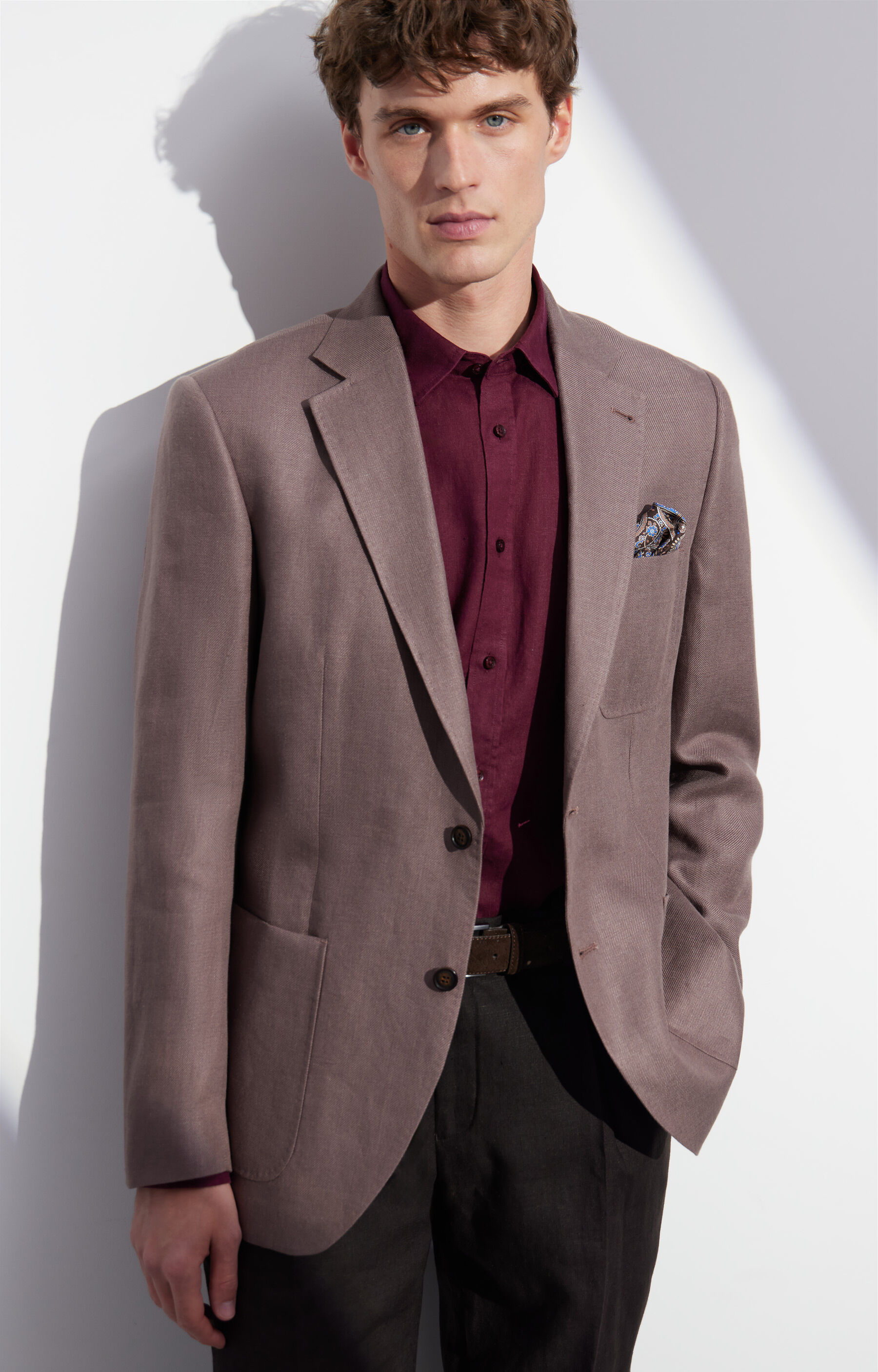 Lniana marynarka super slim - 7