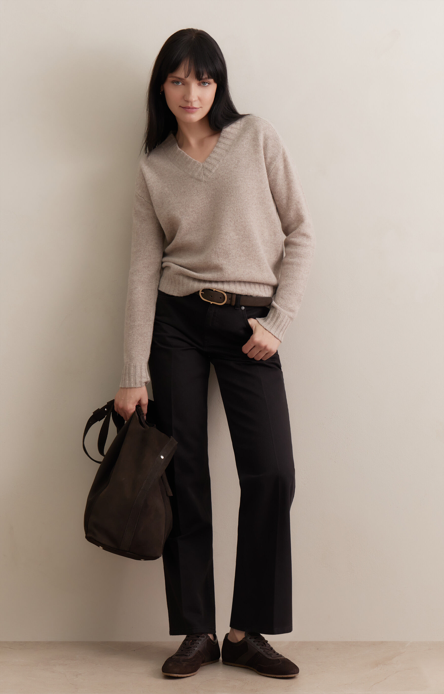 Sweter v-neck - 3