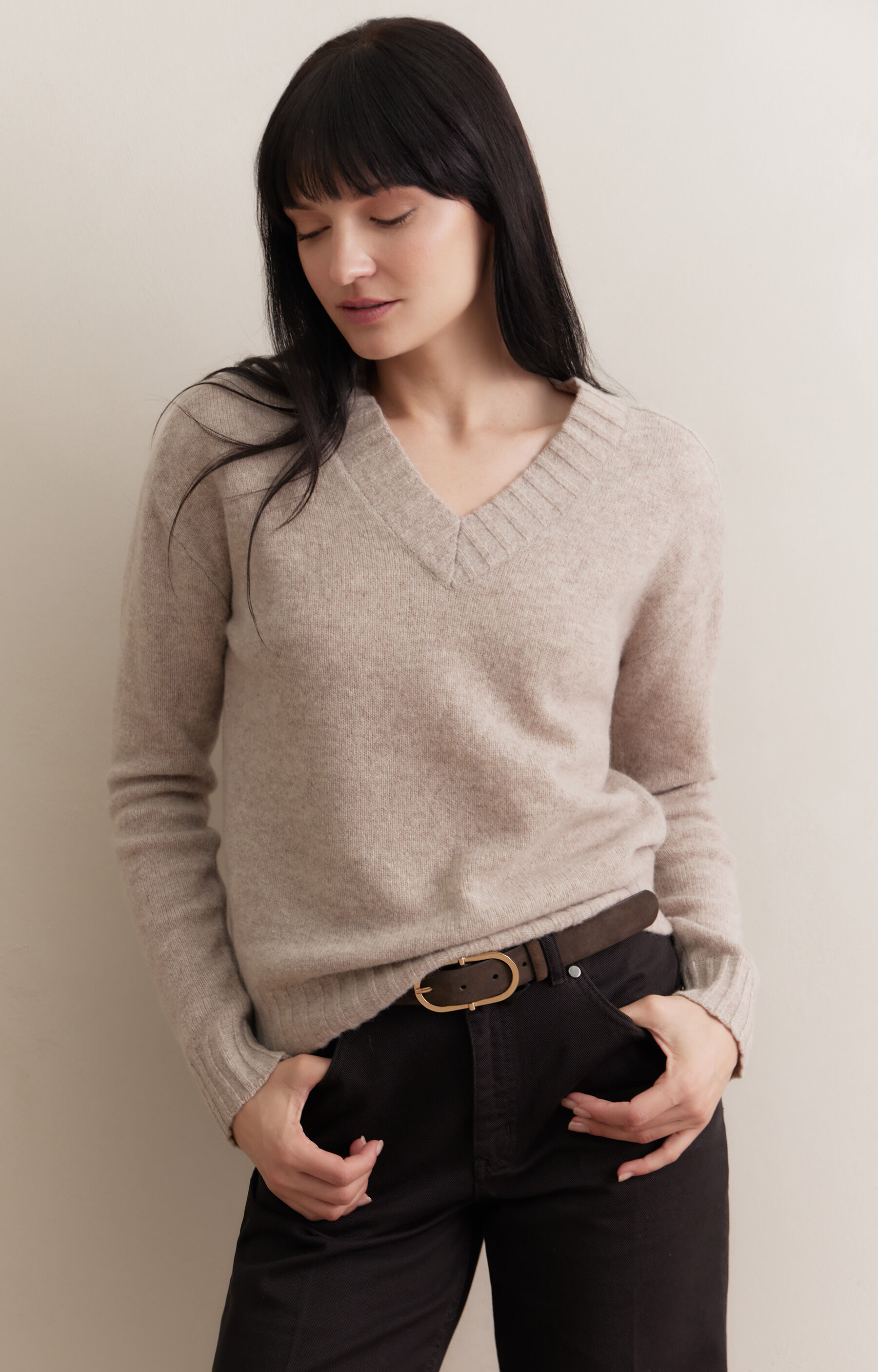 Sweter v-neck
