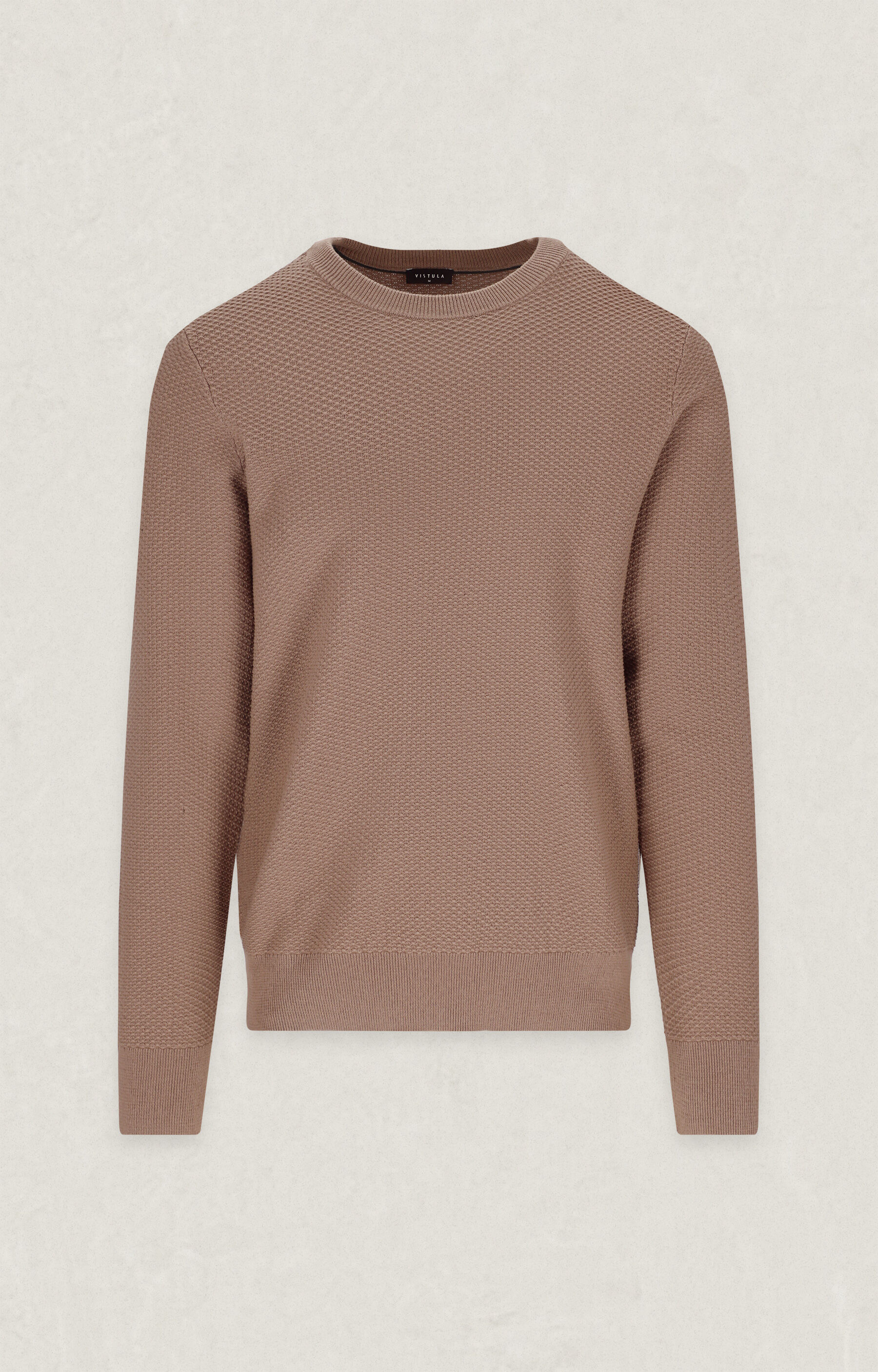 Strukturalny sweter round neck - 2