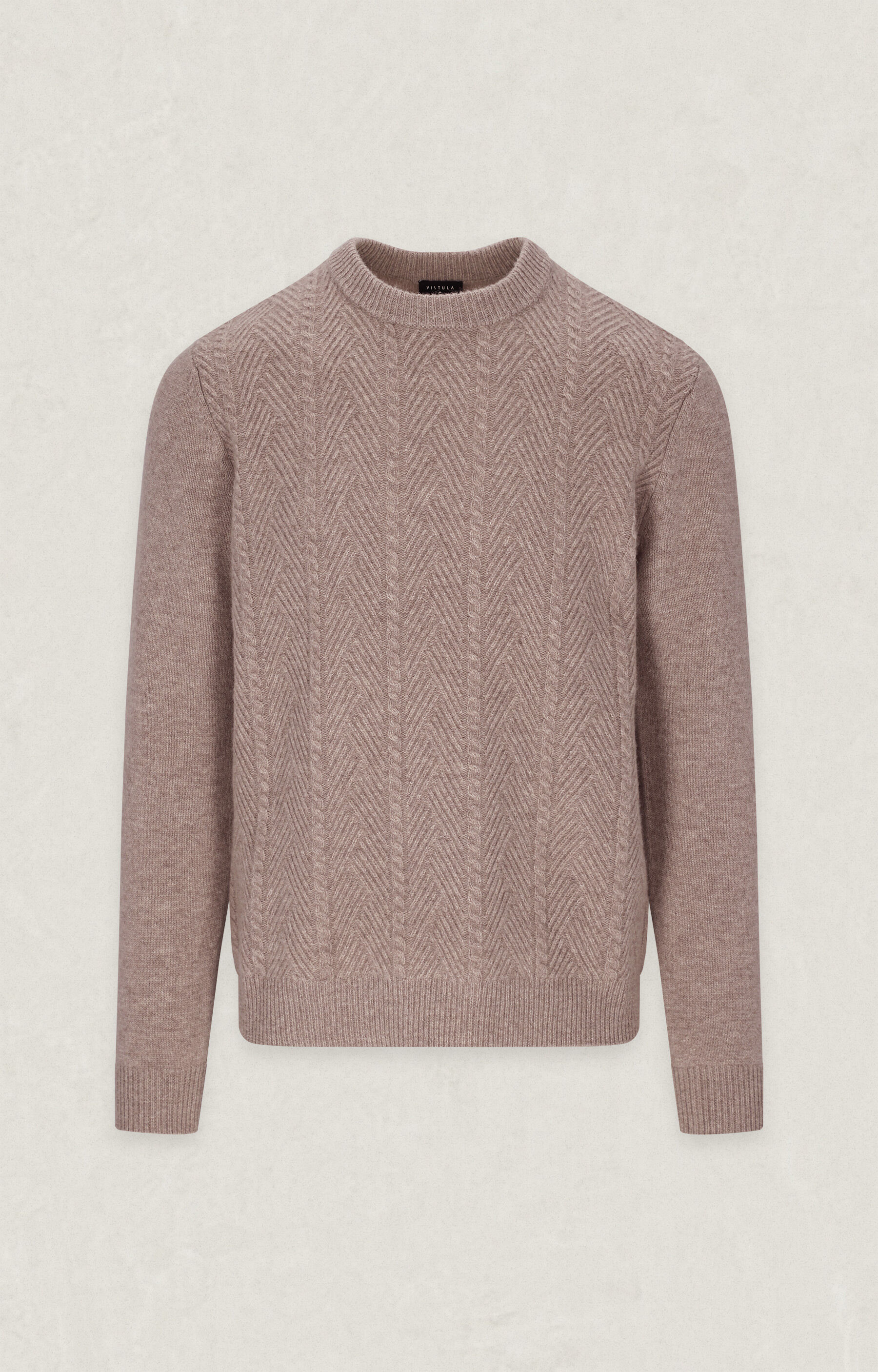 Beżowy sweter z wełny merino - 2