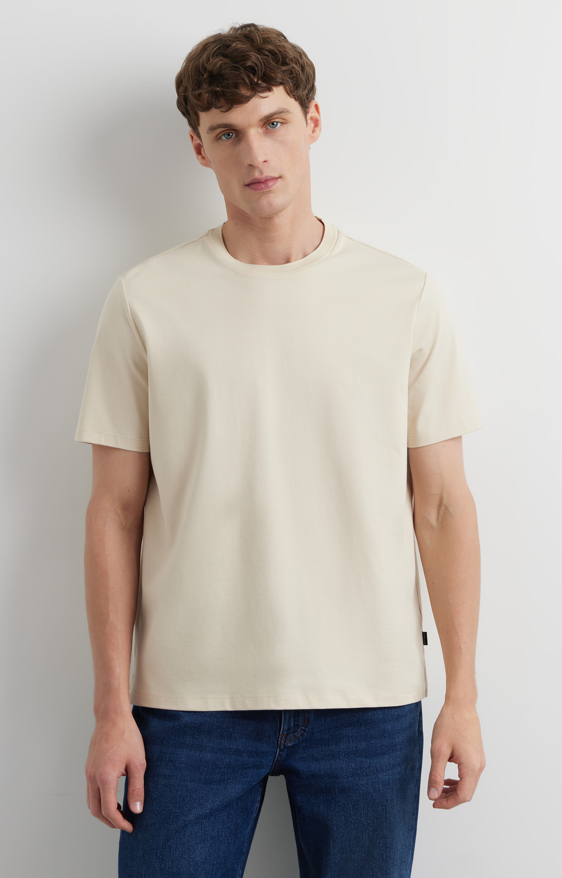 Beżowy t-shirt VISTULA