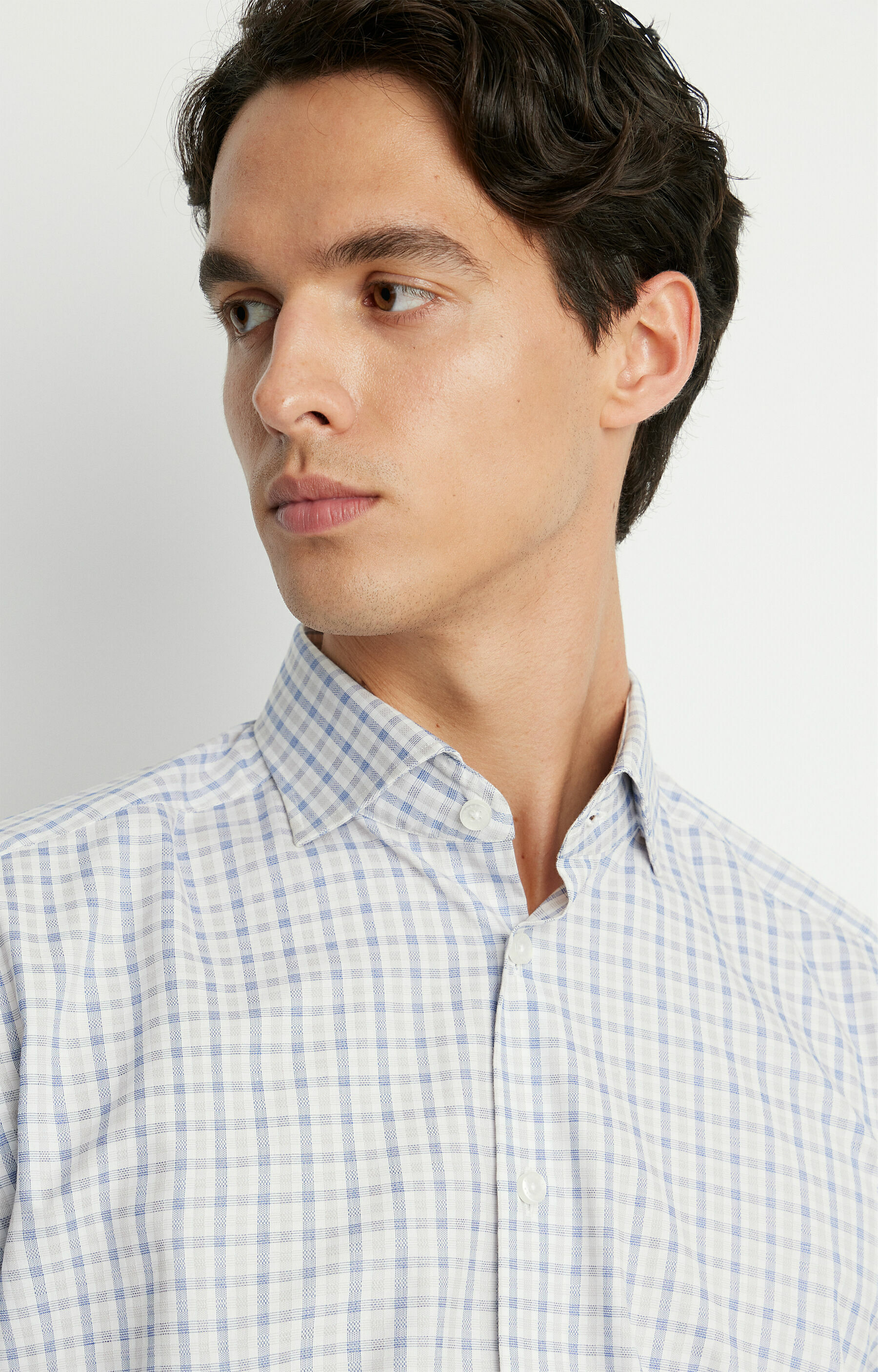 Koszula slim fit z bawełny egipskiej Two Ply - 3