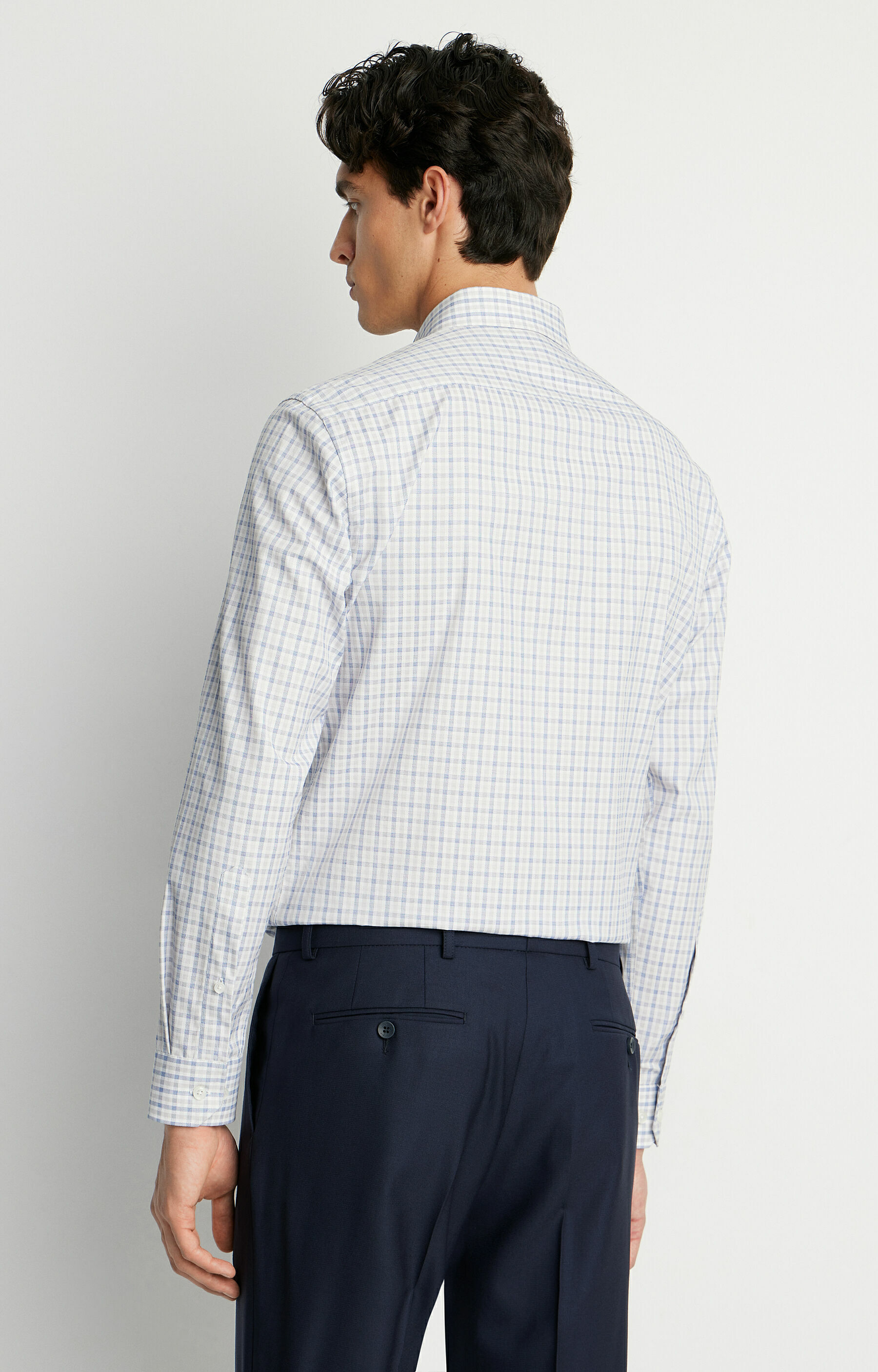 Koszula slim fit z bawełny egipskiej Two Ply - 4