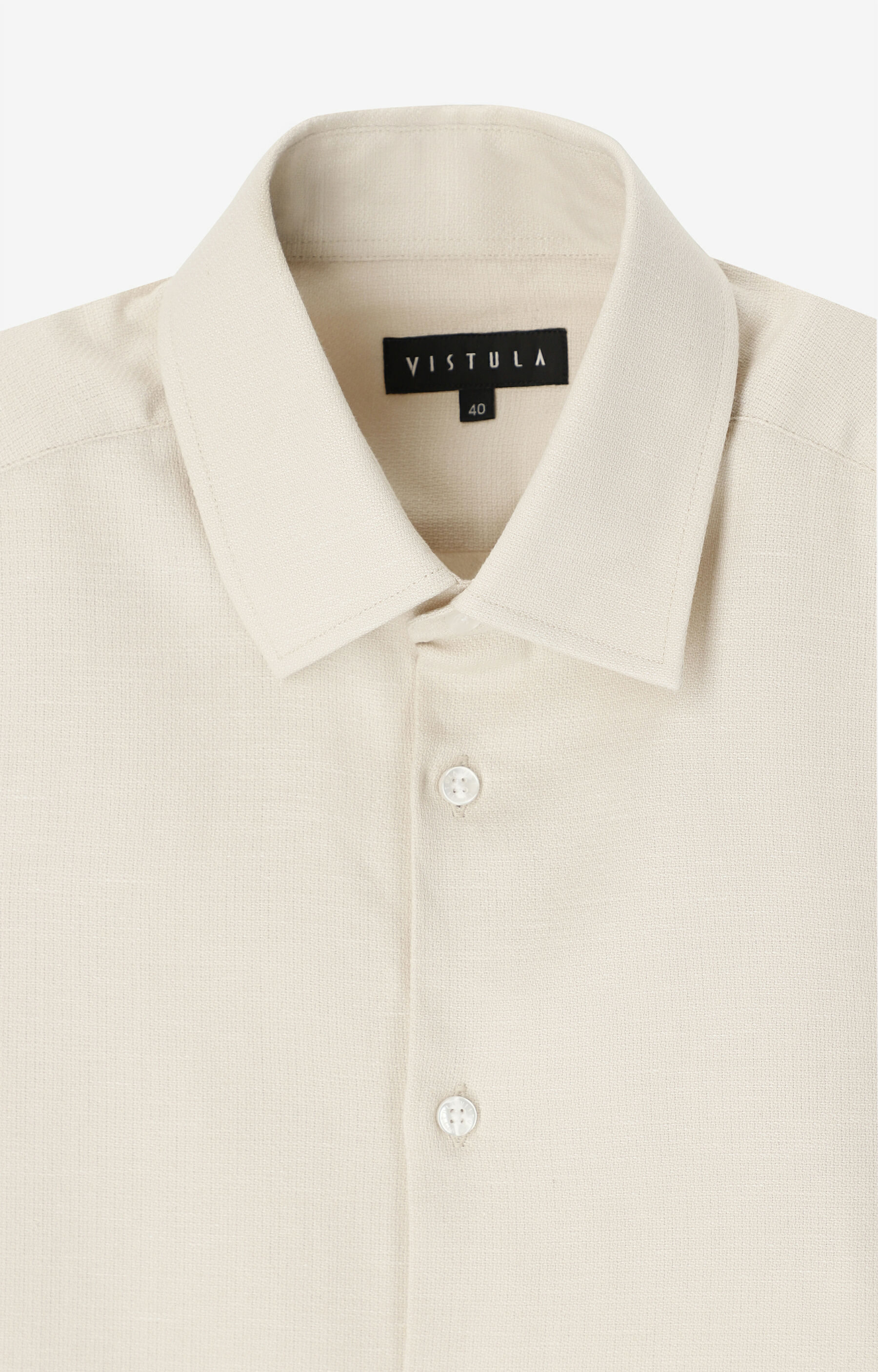 Koszula slim fit z dodatkiem lnu - 6