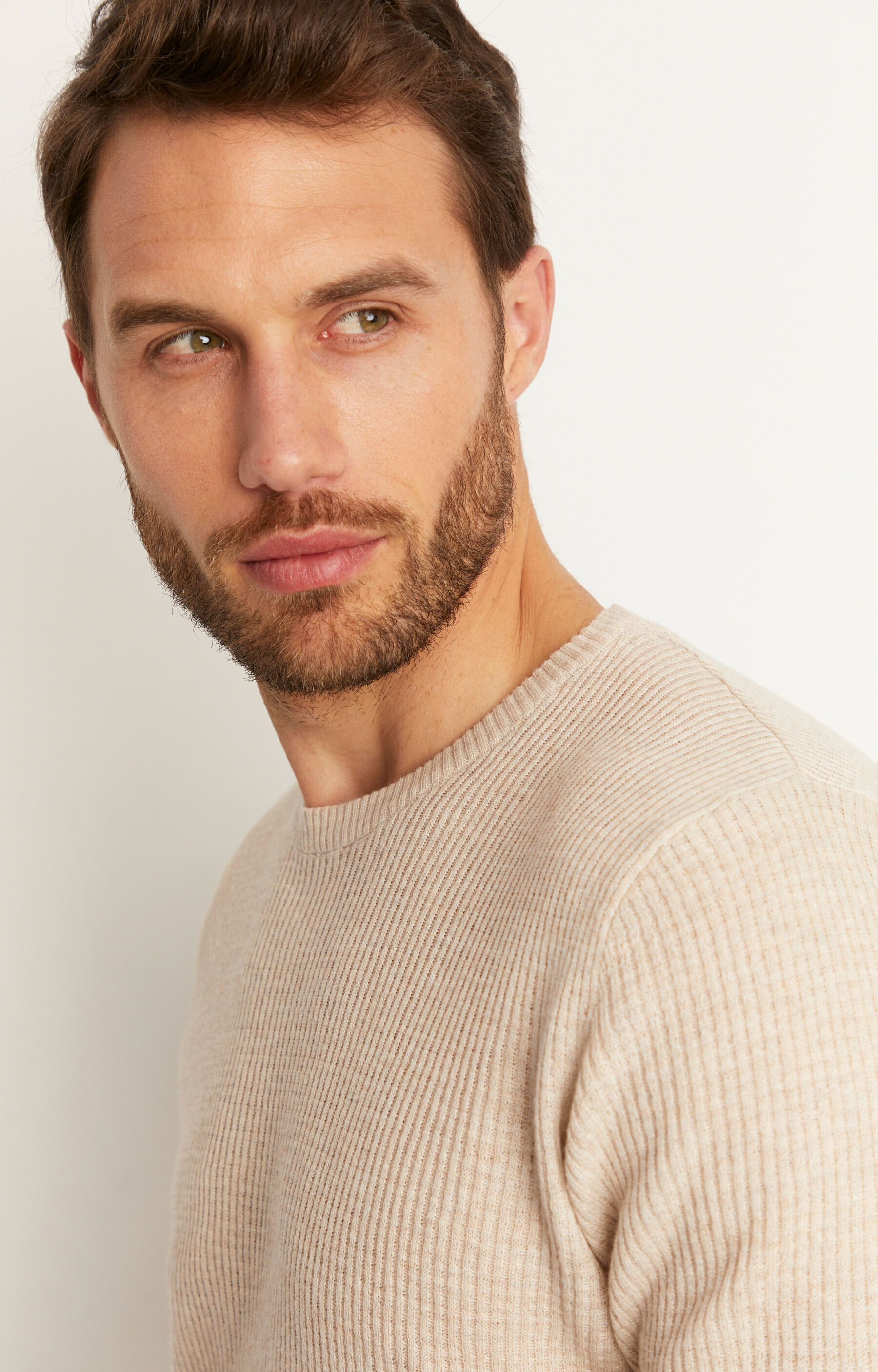 Bawełniany sweter  round-neck - 3