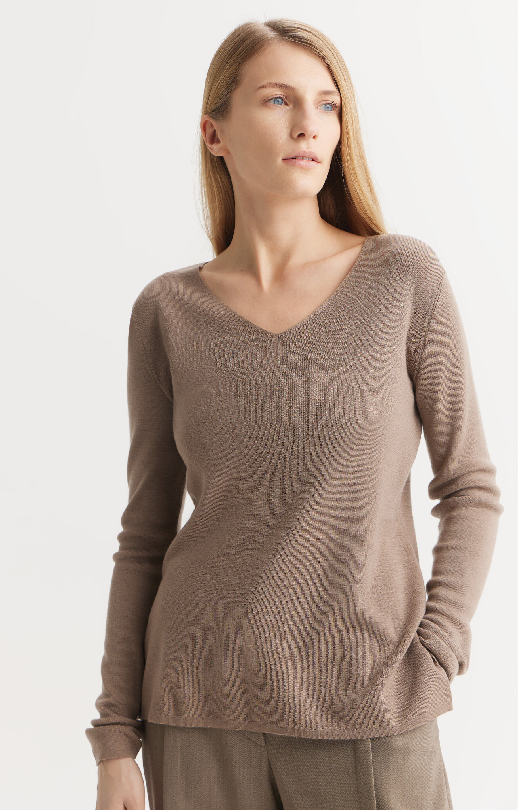 Gładki sweter