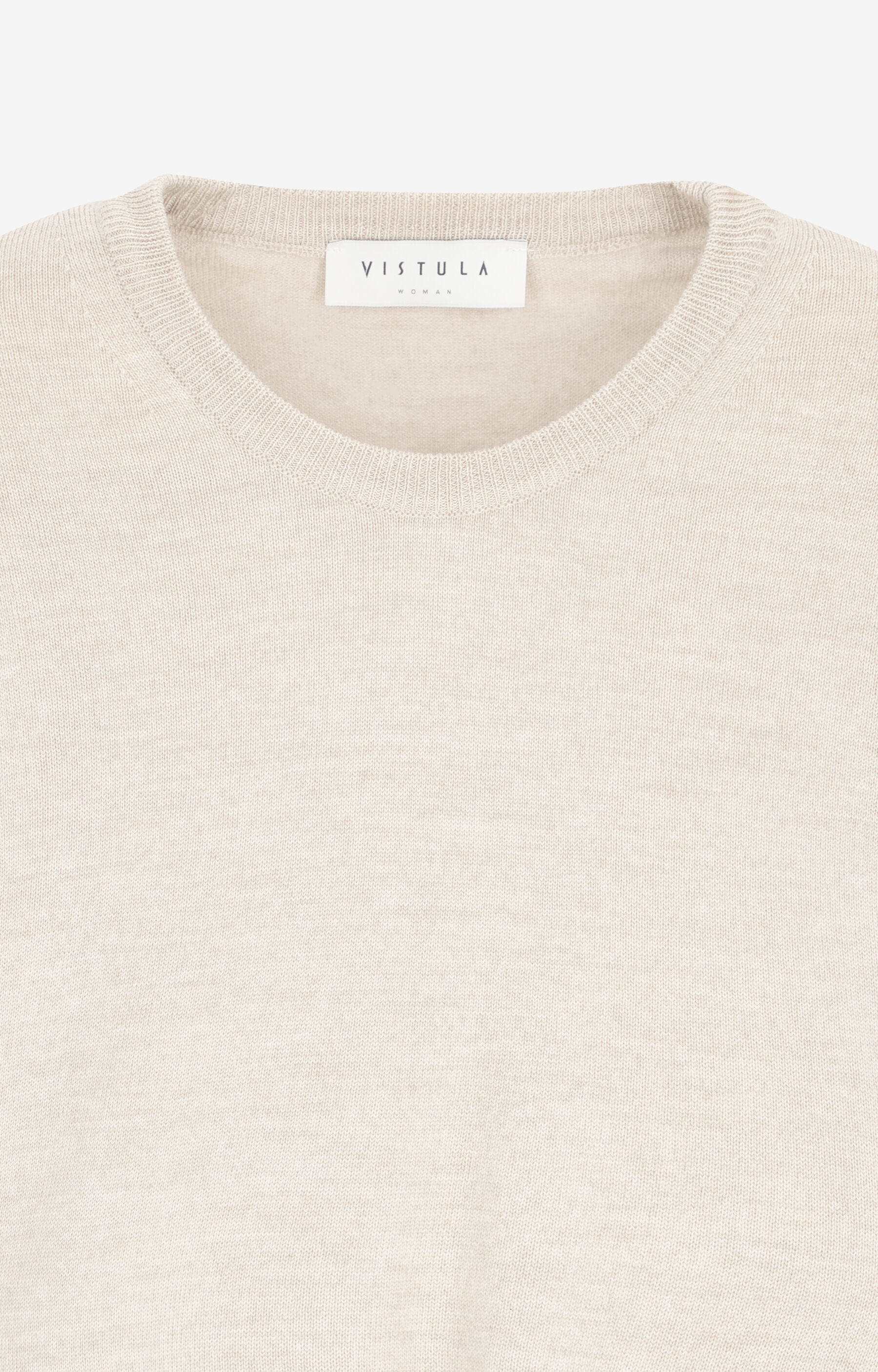 Sweter typu round neck z wełny merino - 6