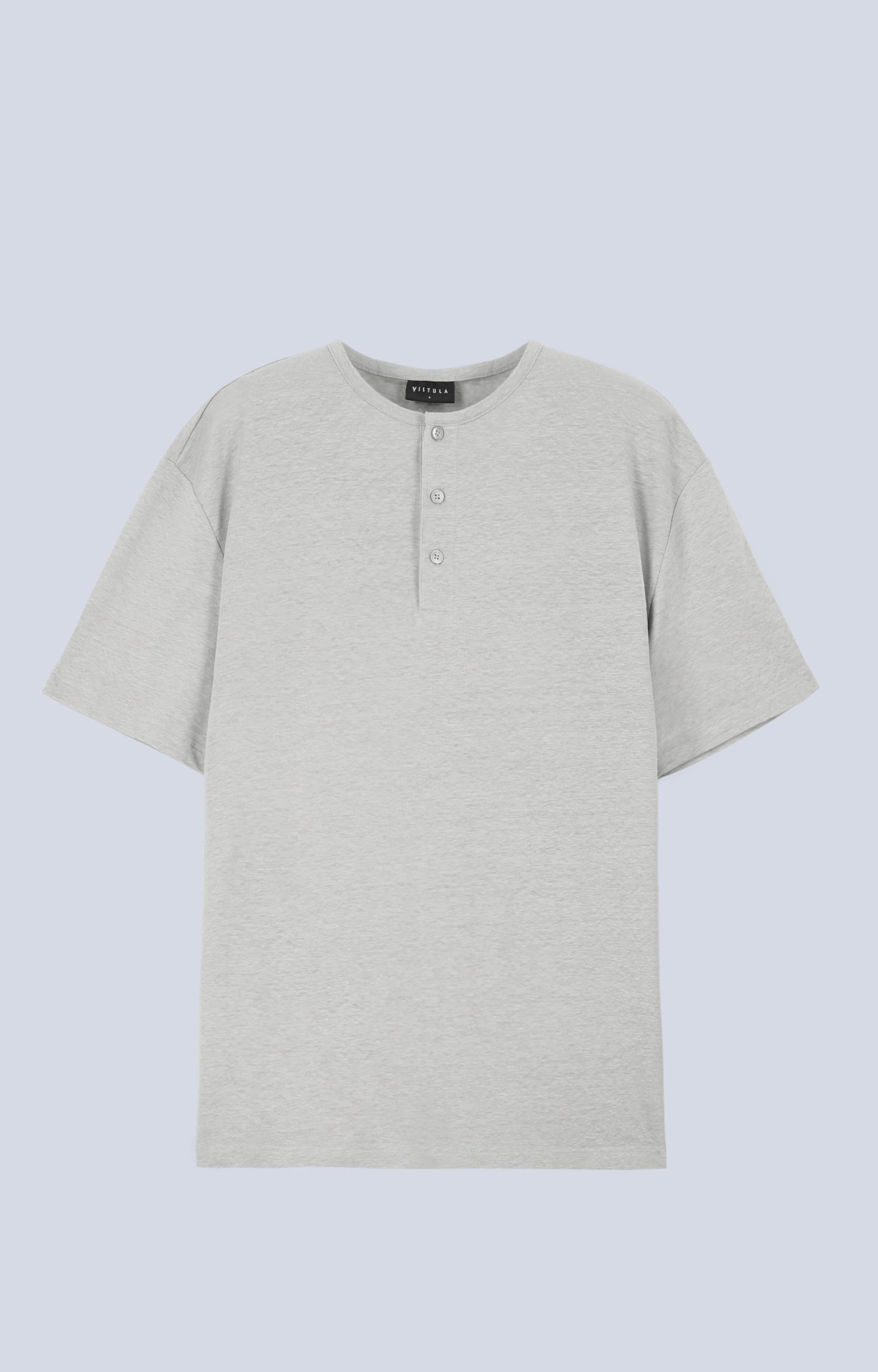 T-shirt z ozdobnymi guzikami