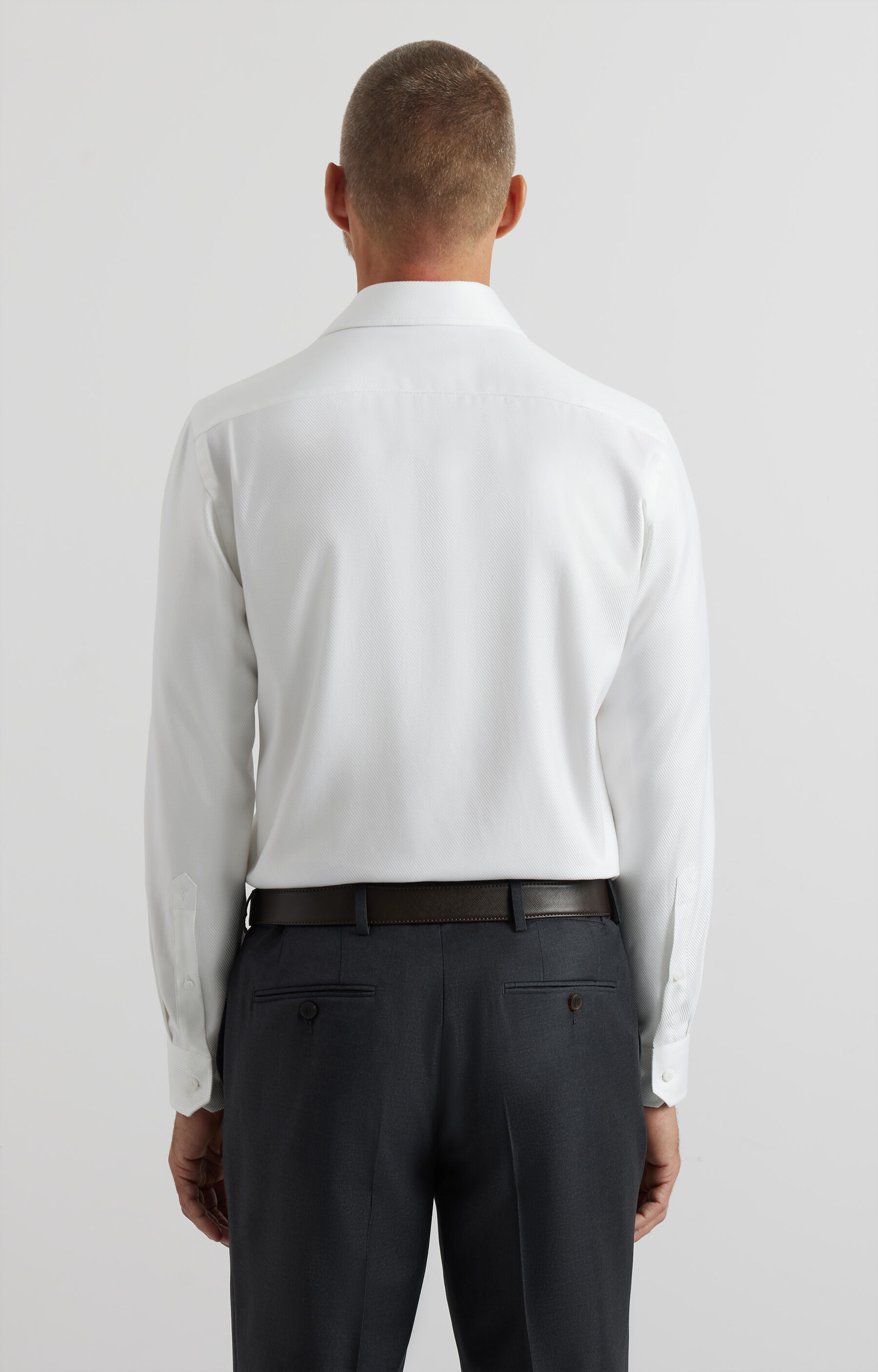 Koszula slim o twillowym splocie - 4