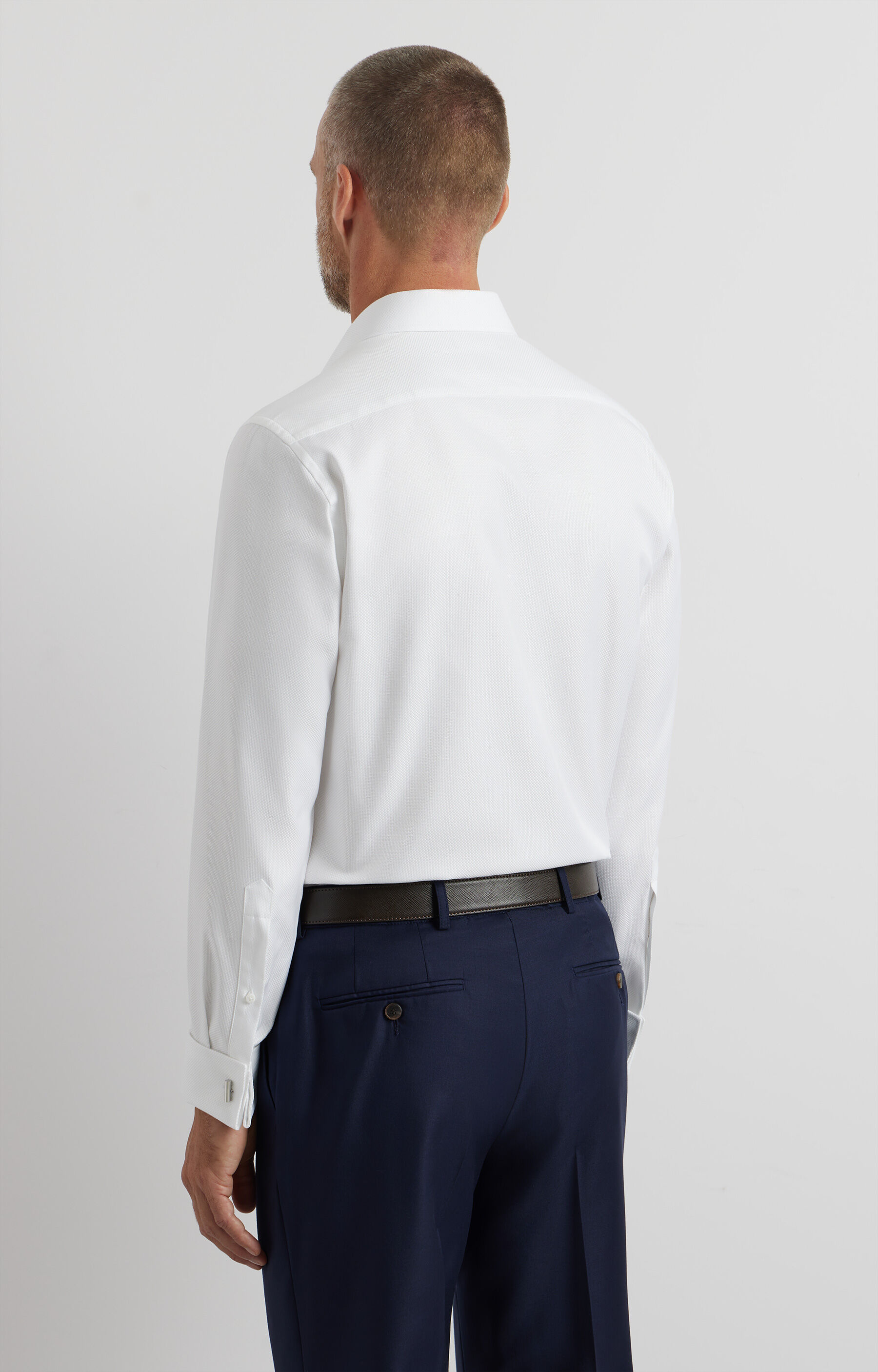 Koszula slim w mikrowzór - 4