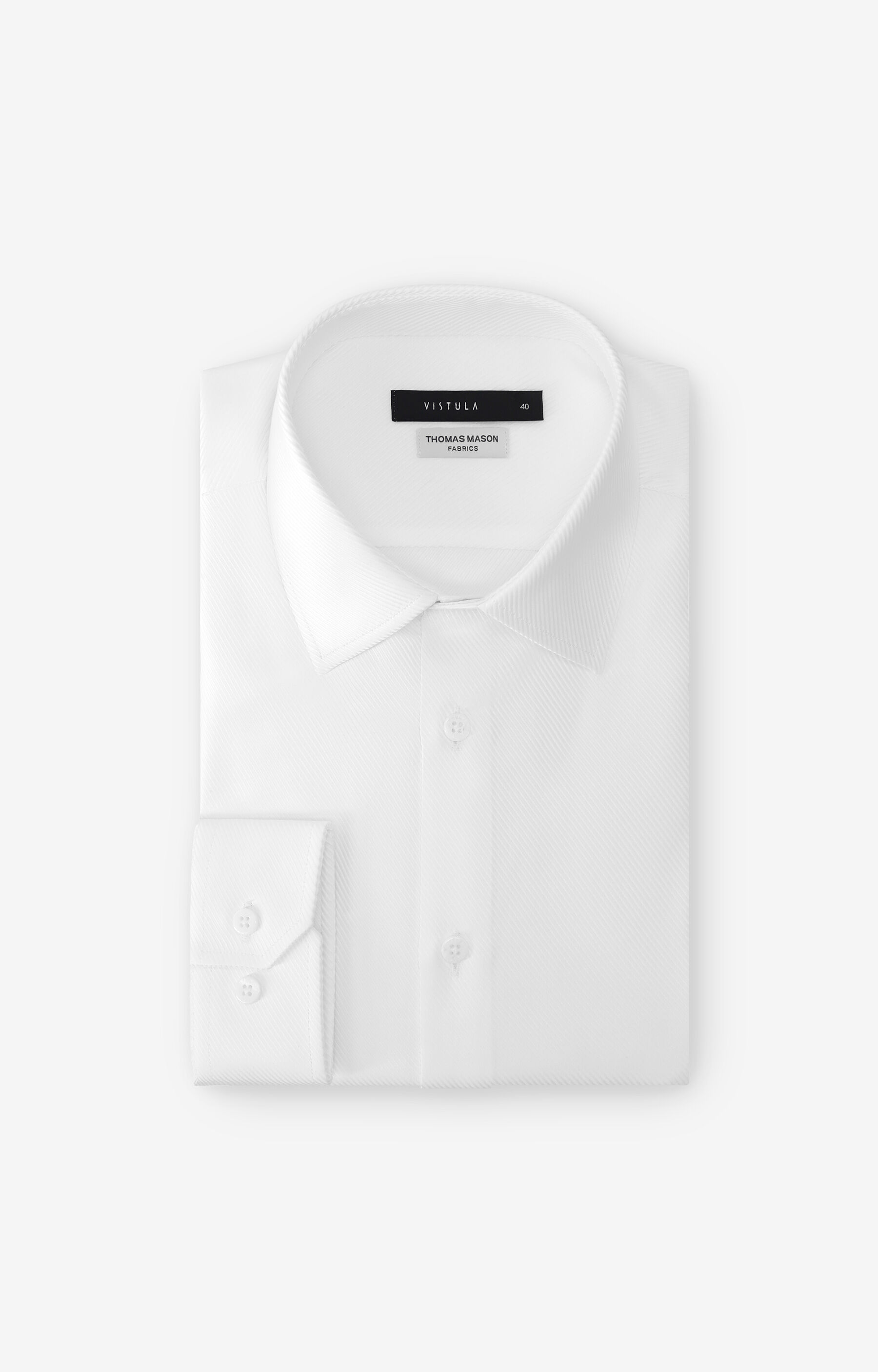 Koszula slim o twillowym splocie - 2