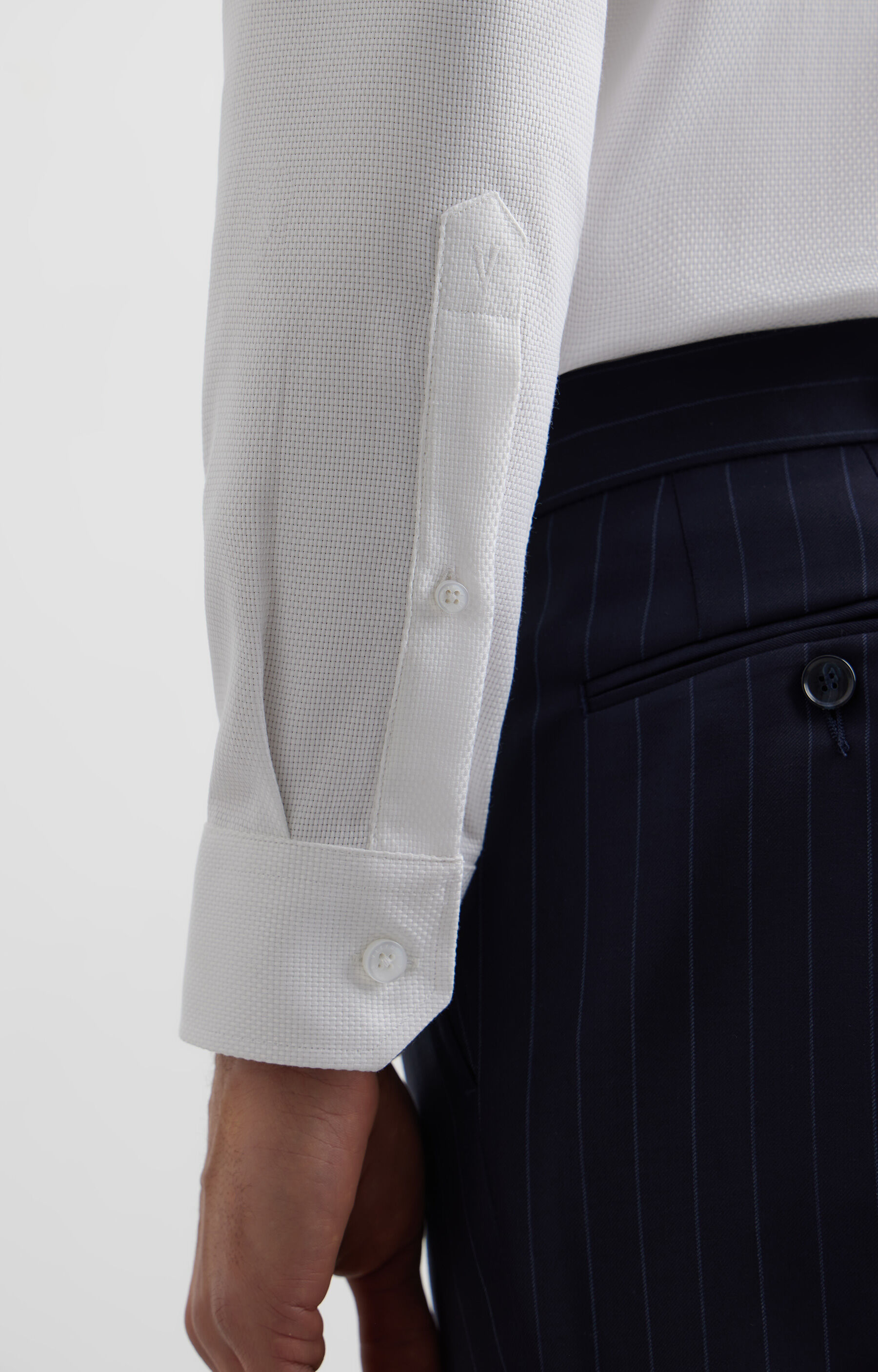 Koszula slim w mikrowzór - 6