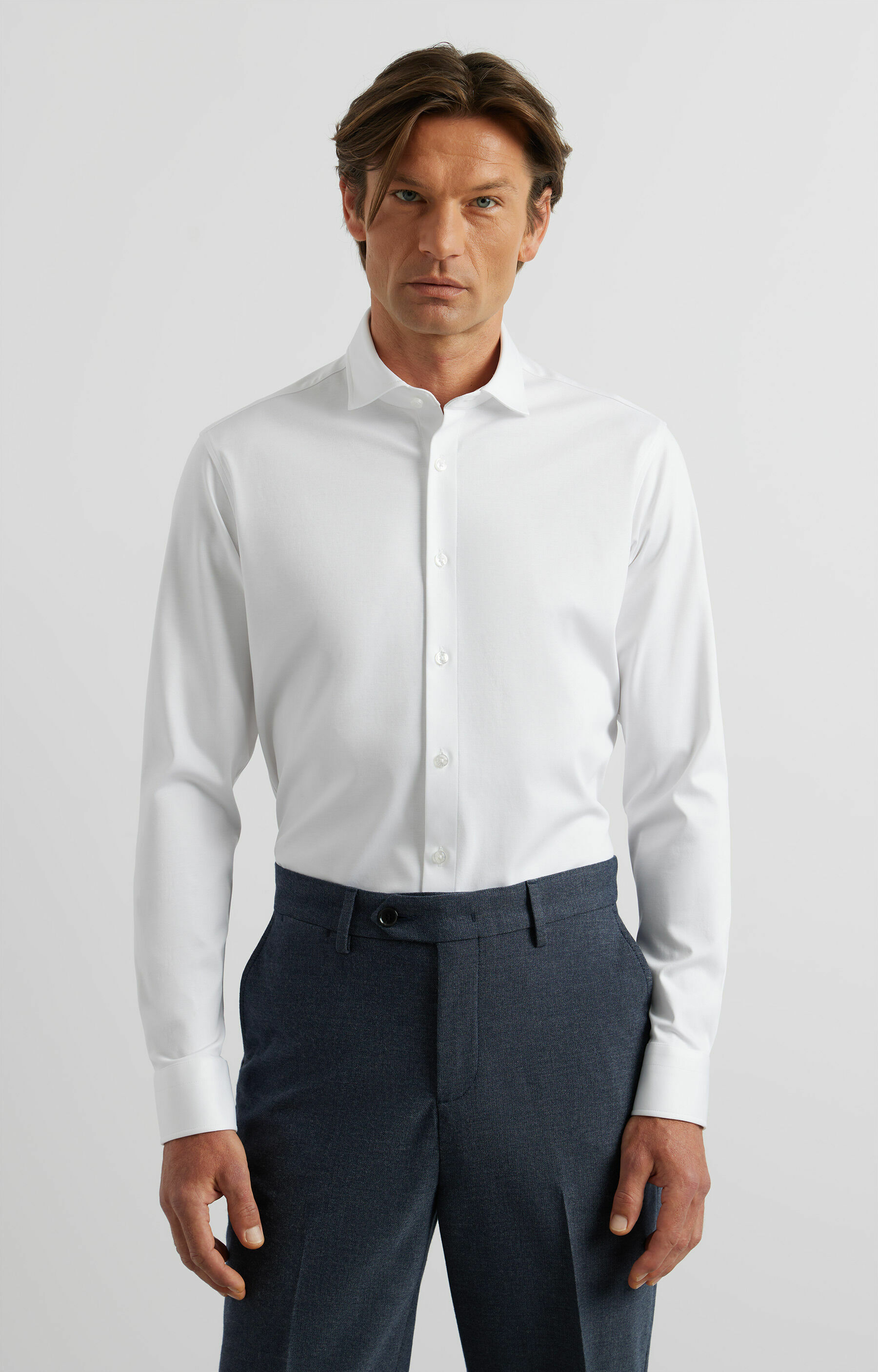 Dzianinowa koszula slim