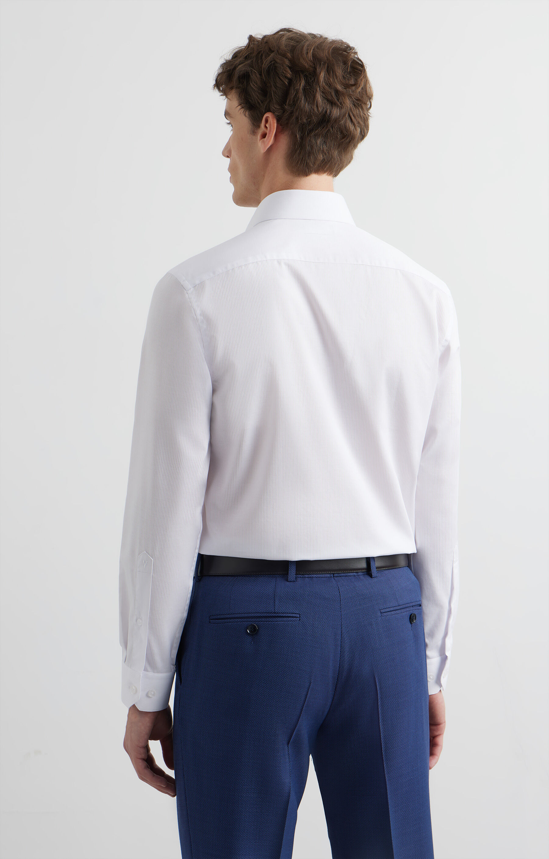 Koszula slim w prążek - 4