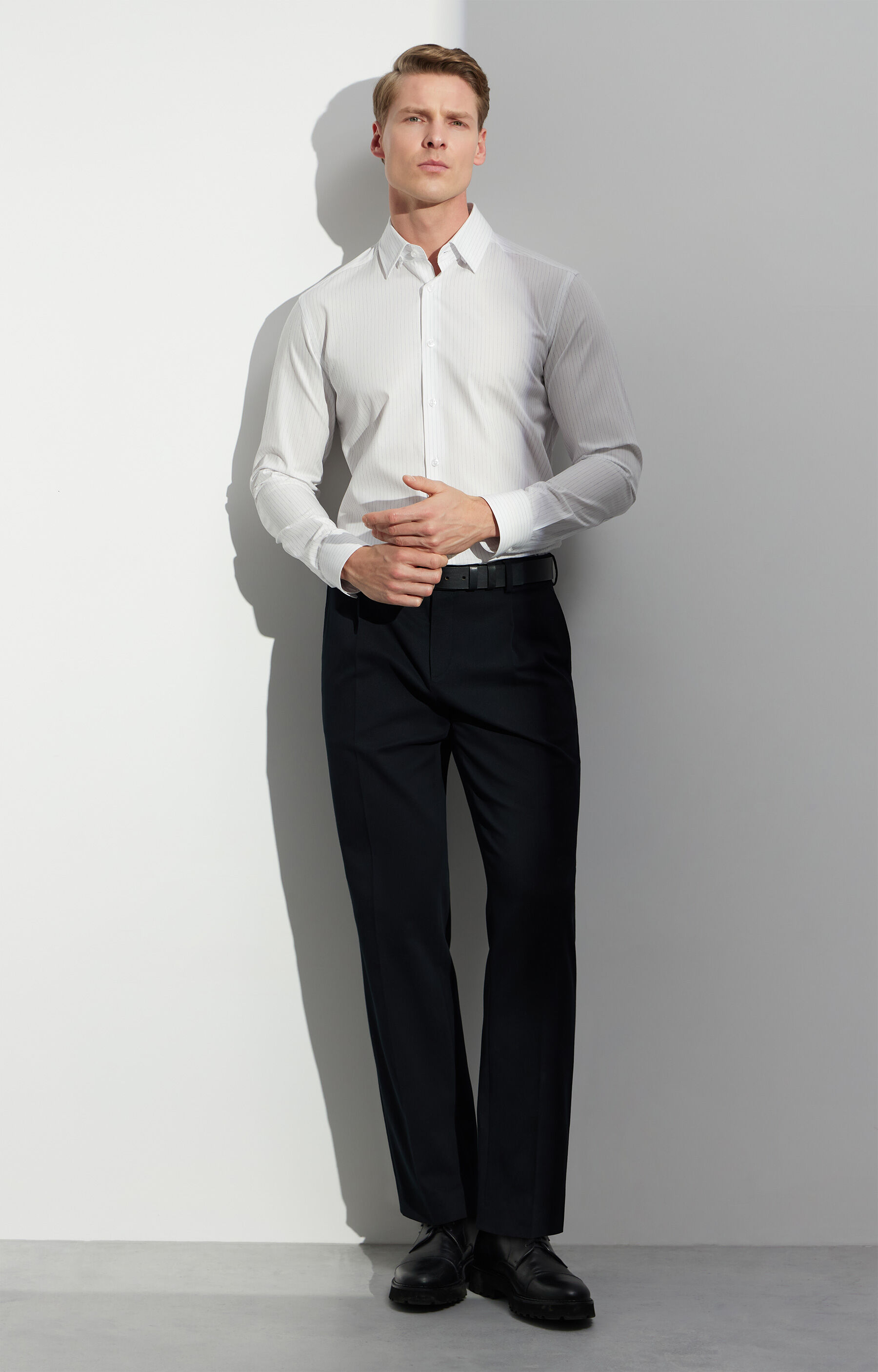 Koszula slim w prążek - 7