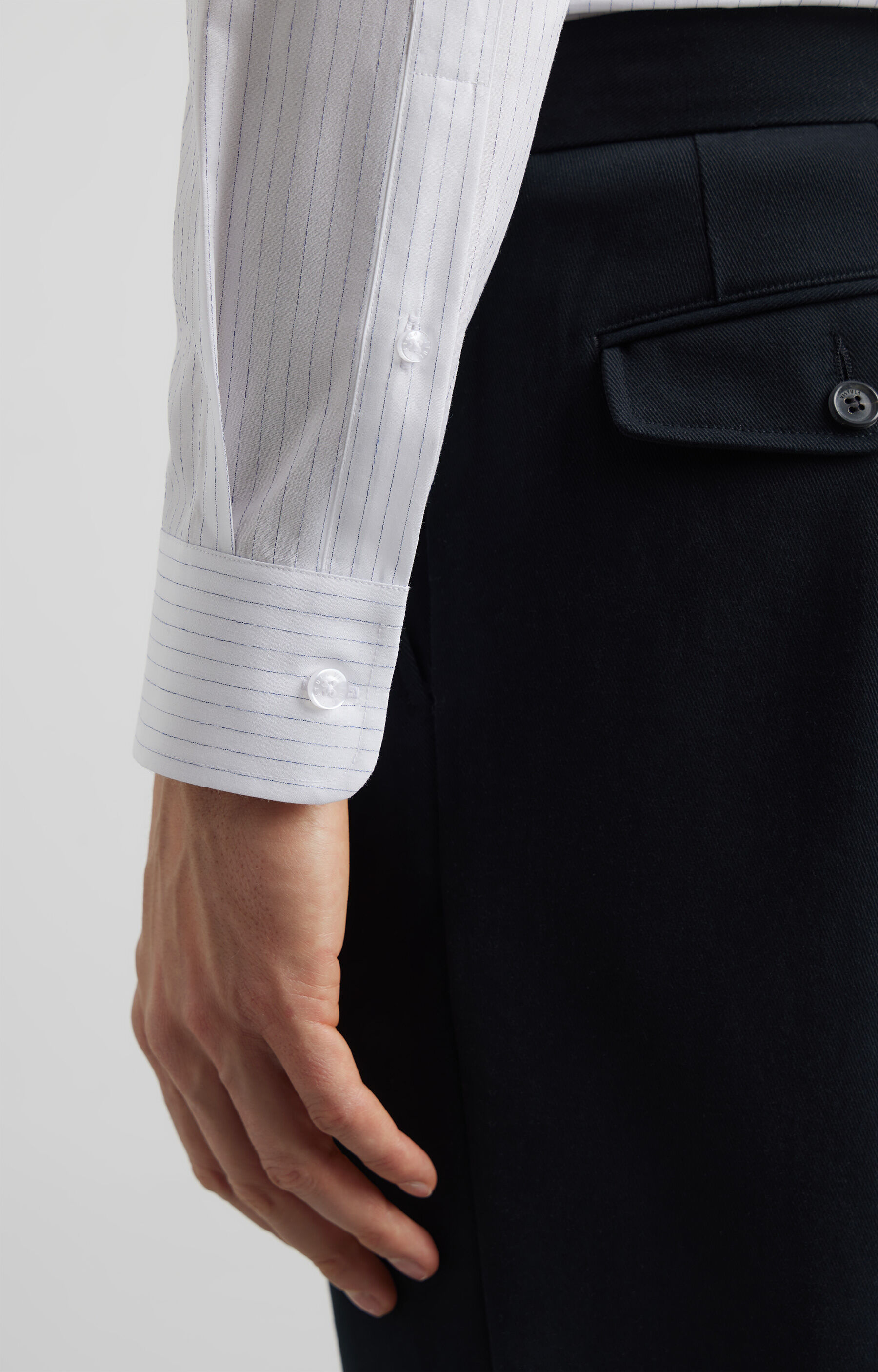 Koszula slim w prążek - 6