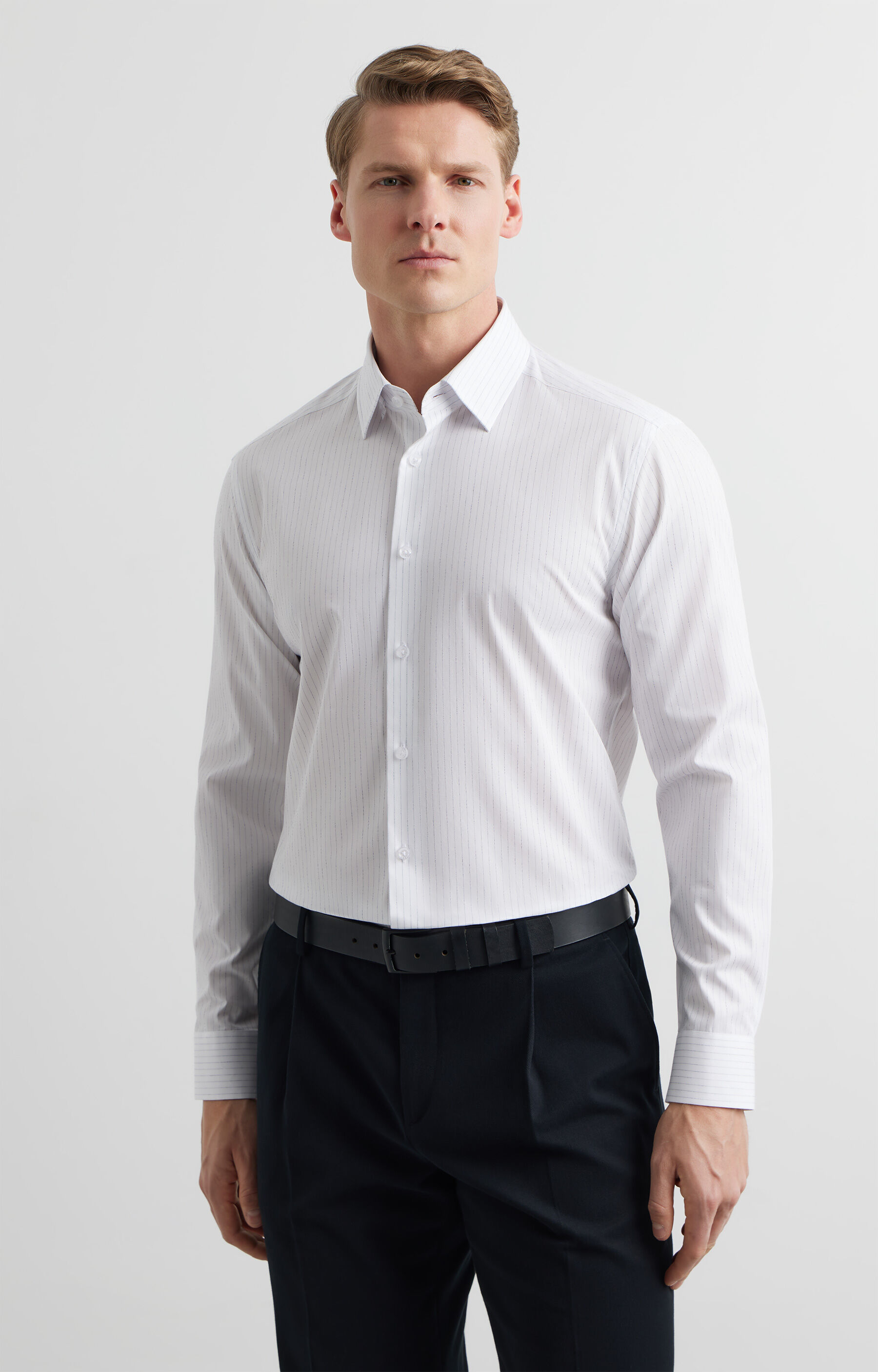 Koszula slim w prążek