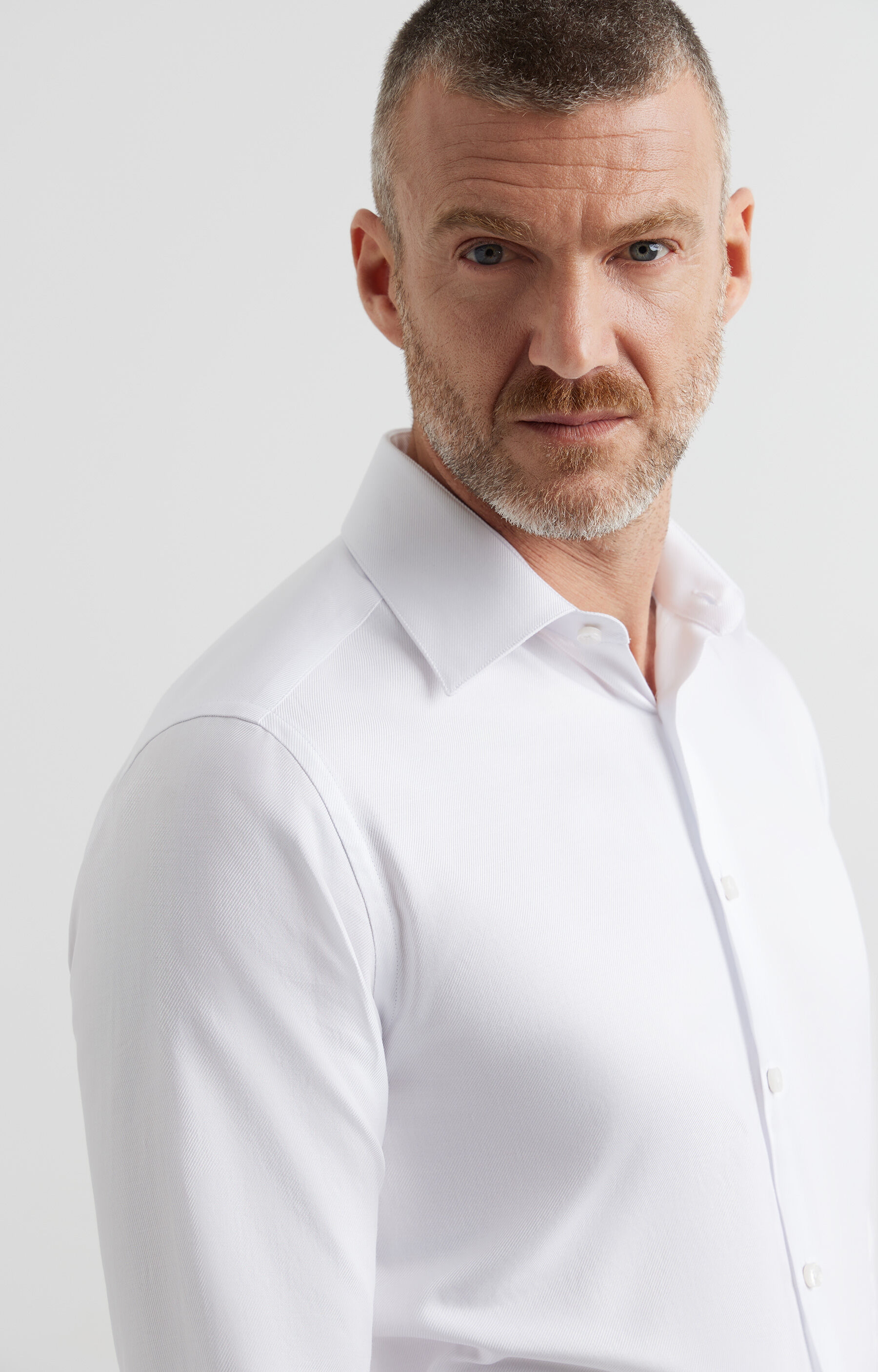 Koszula slim w diagonalny wzór - 2