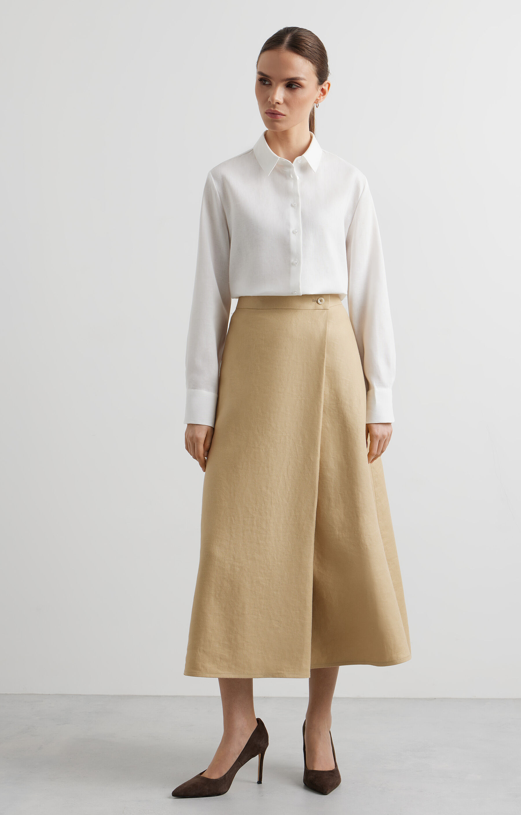 Lniana koszula slim - 3