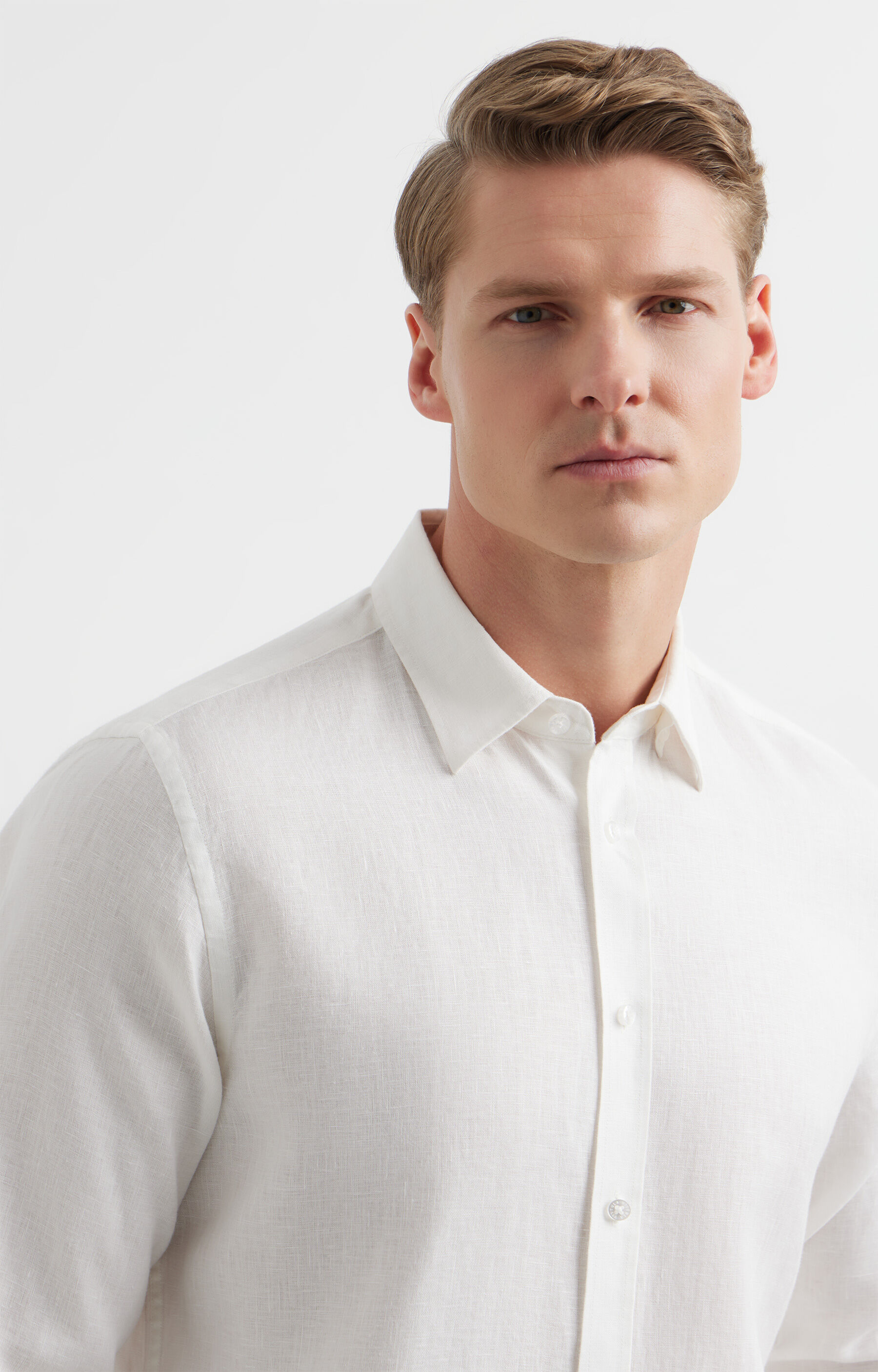 Lniana koszula regular - 3