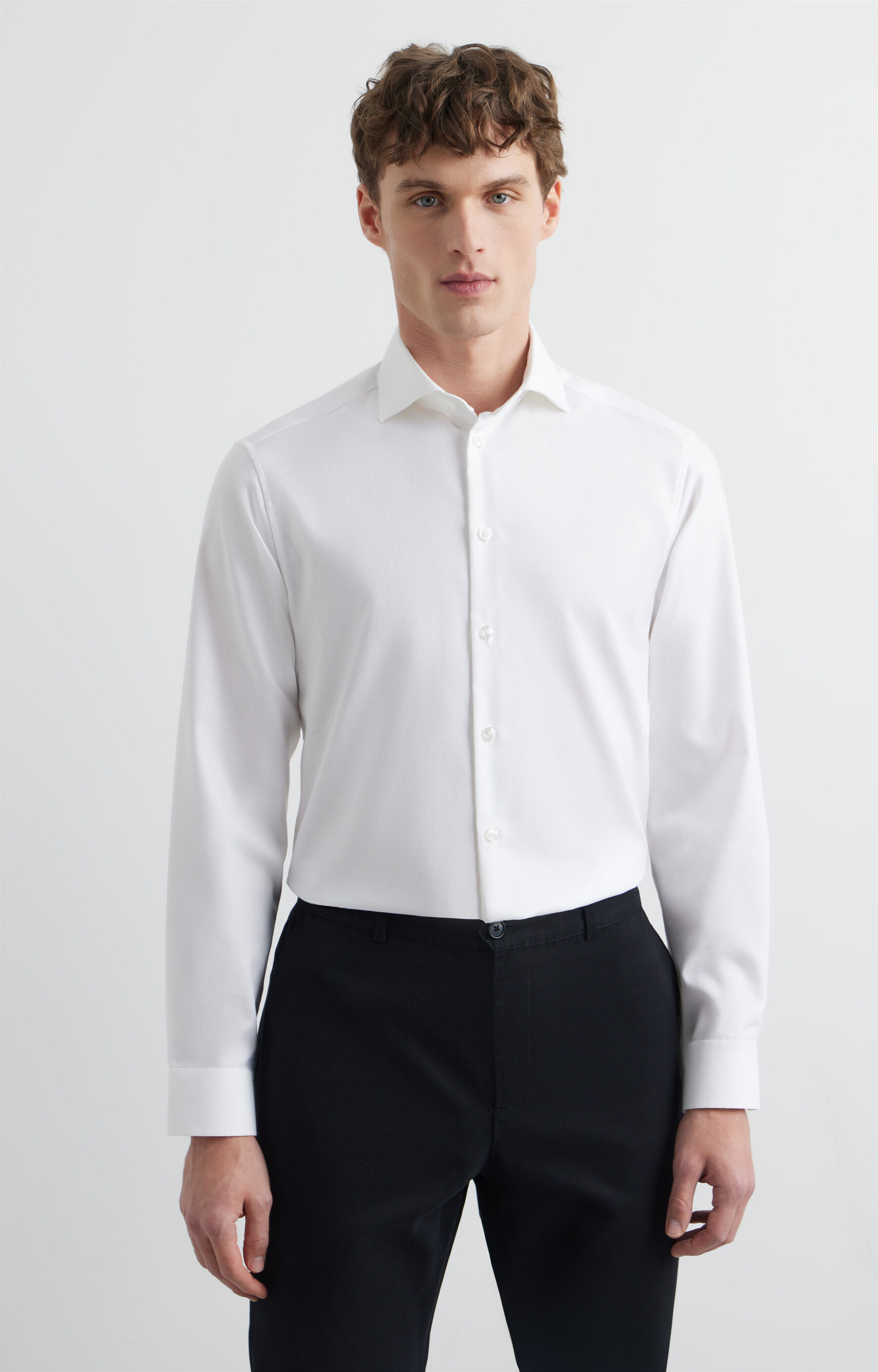 Koszula slim w mikrowzór